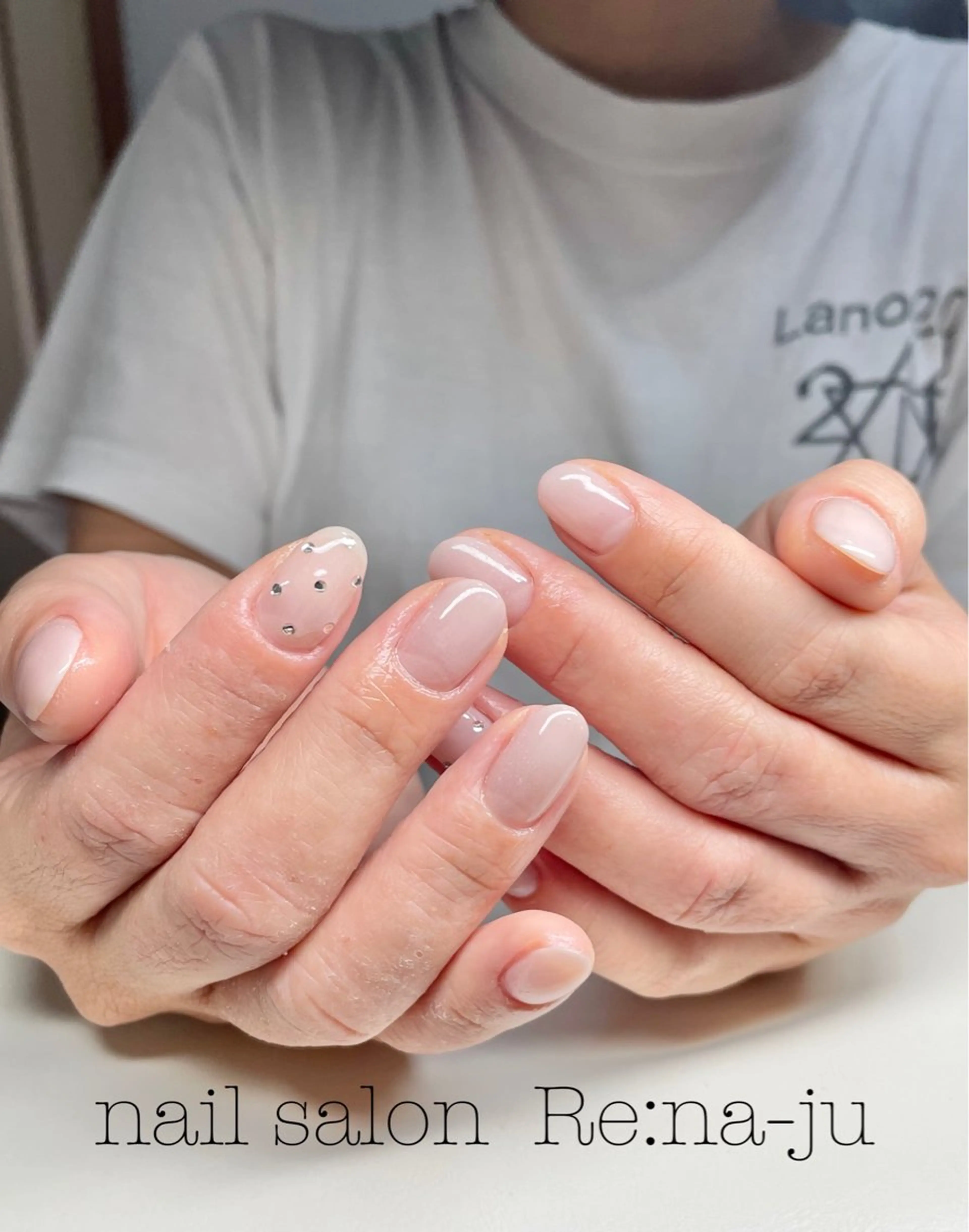 ネイル ジェルネイル グラデーション マグネットネイル ワンカラーネイル nail salon Re:na-juのネイルデザイン