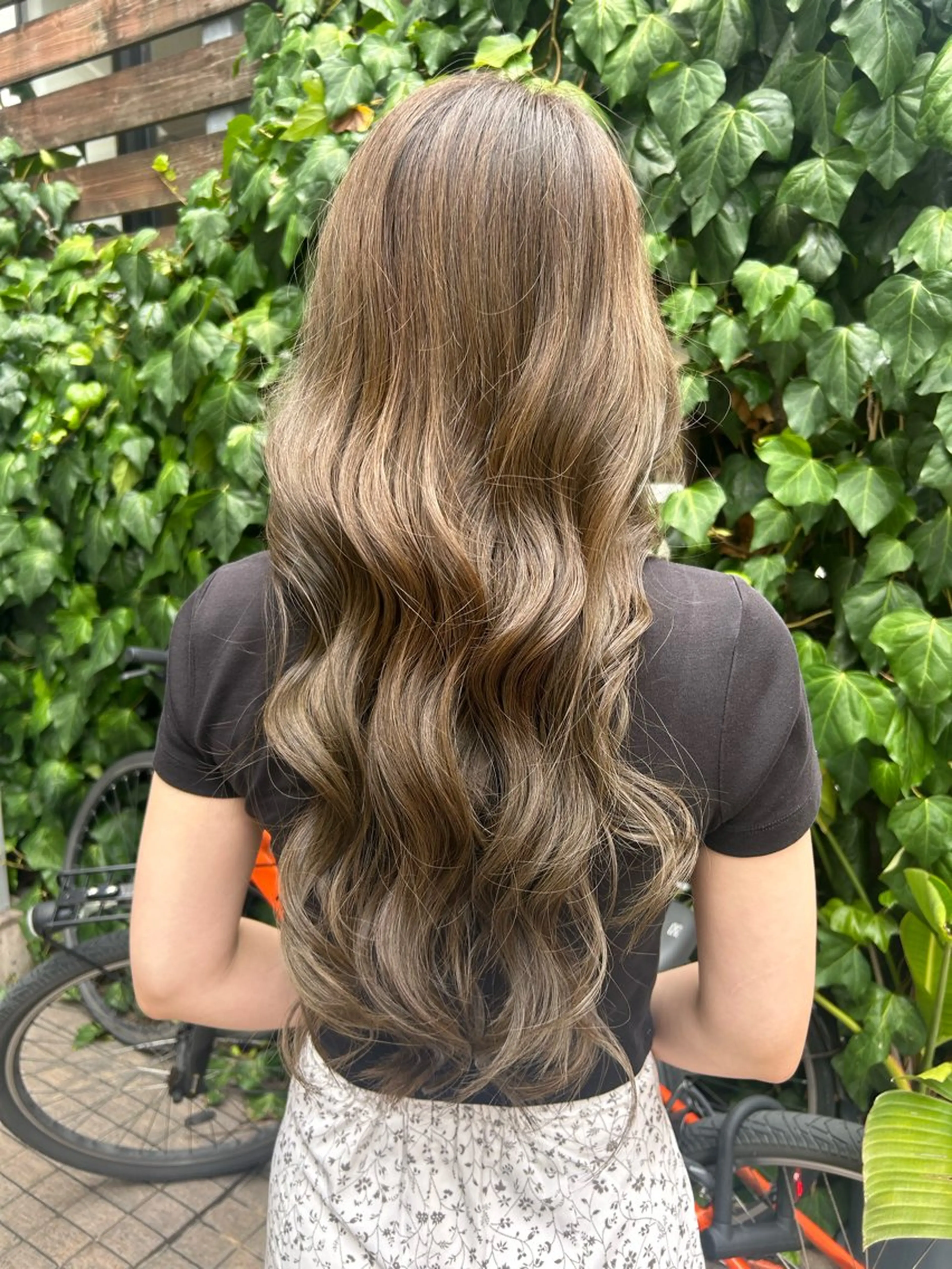 ロング ヘアカラー トリートメント 🤍Nozomi/ オリーブカラー🌿のヘアスタイル