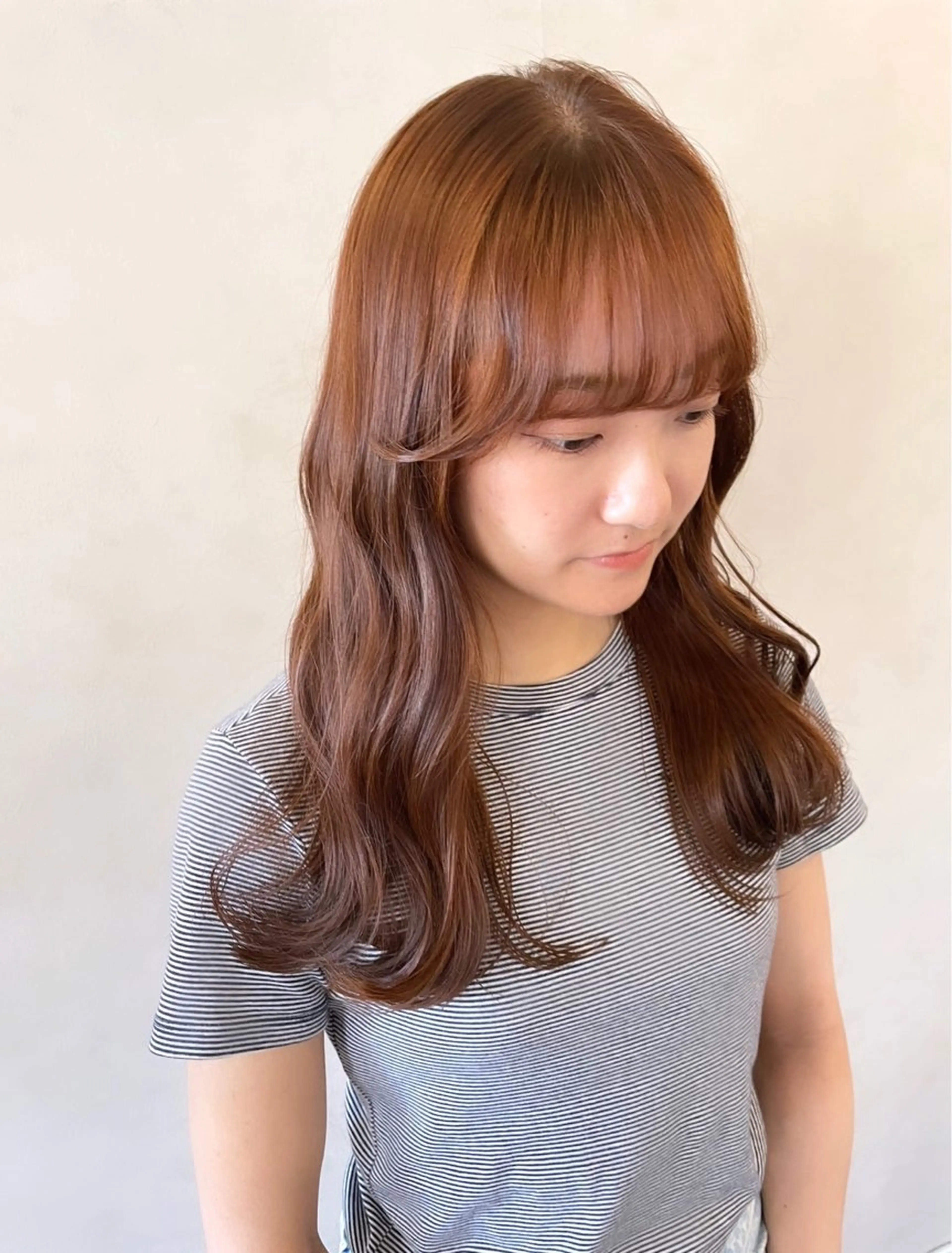 セミロング カラー カット ヘアカラー トリートメント Peg.hair所属・柔らかhair🤍 Rinaのヘアスタイル