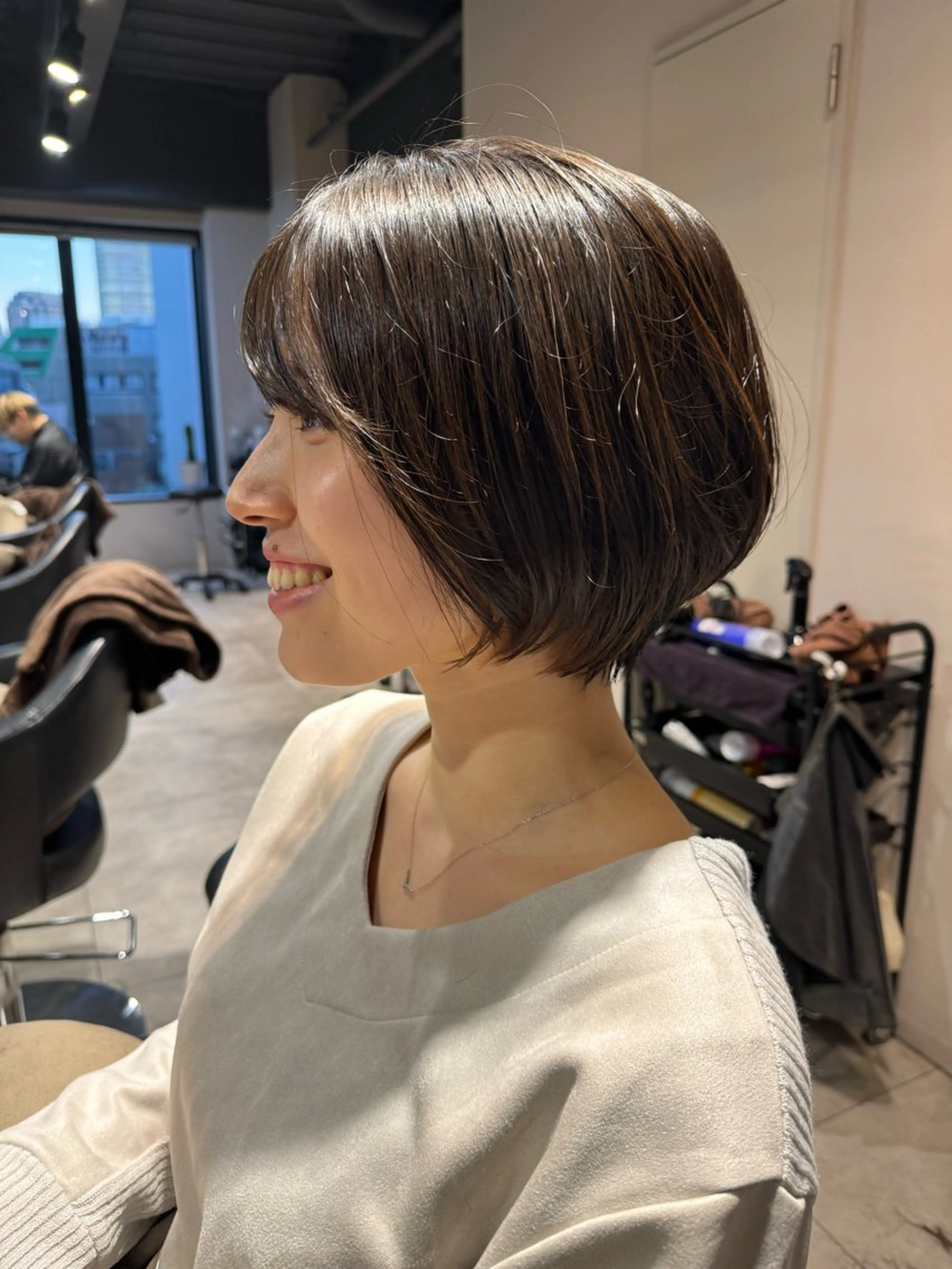 ショート ショートボブ 丸みショート ボブ ショートヘア カット Dxxxx III所属・オシャレ女性目線の 大人メンズ❁⃘*.ﾟのヘアスタイル