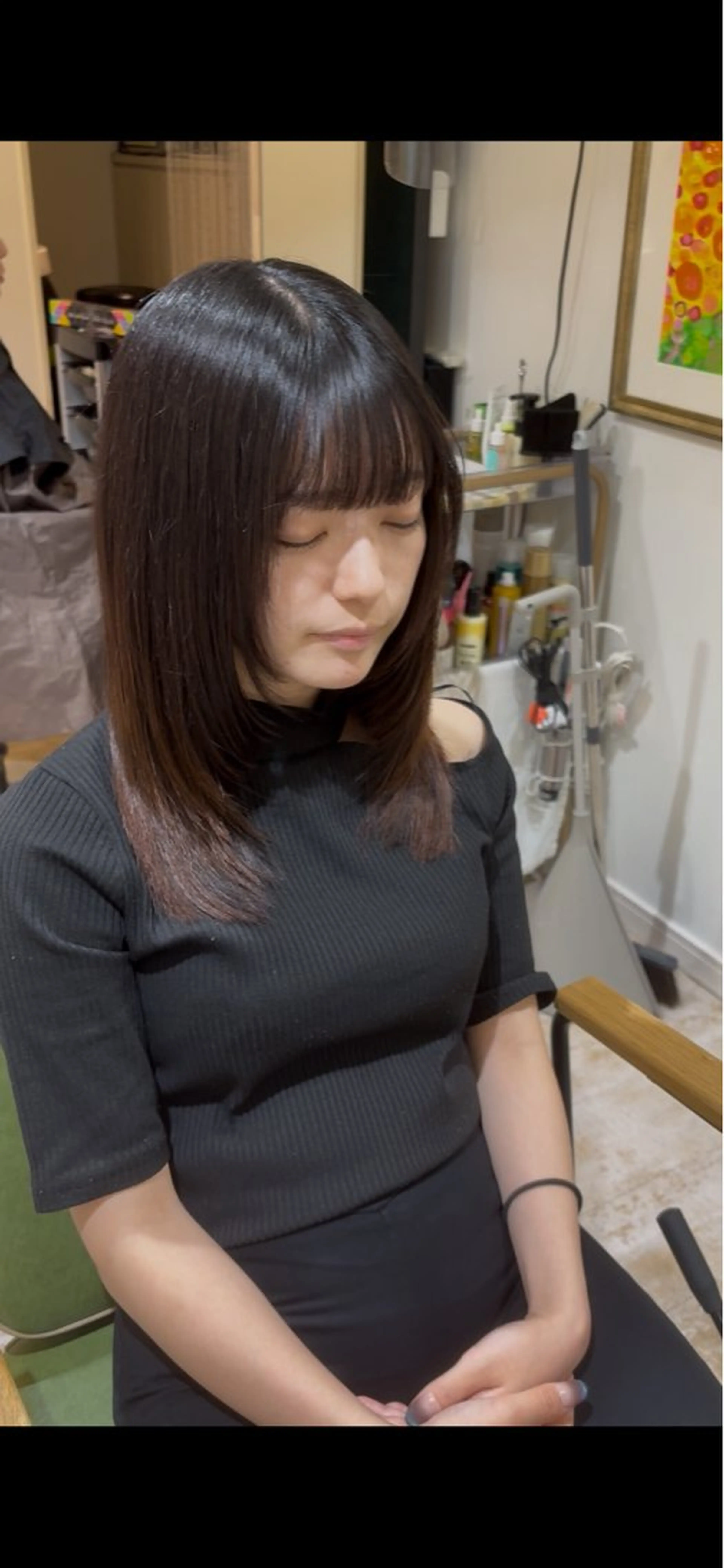 ミディアム ミディアムレイヤー レイヤーカット LOKAHI所属・顔周りカット/髪質改 善ケアカラー/小池祐のヘアスタイル