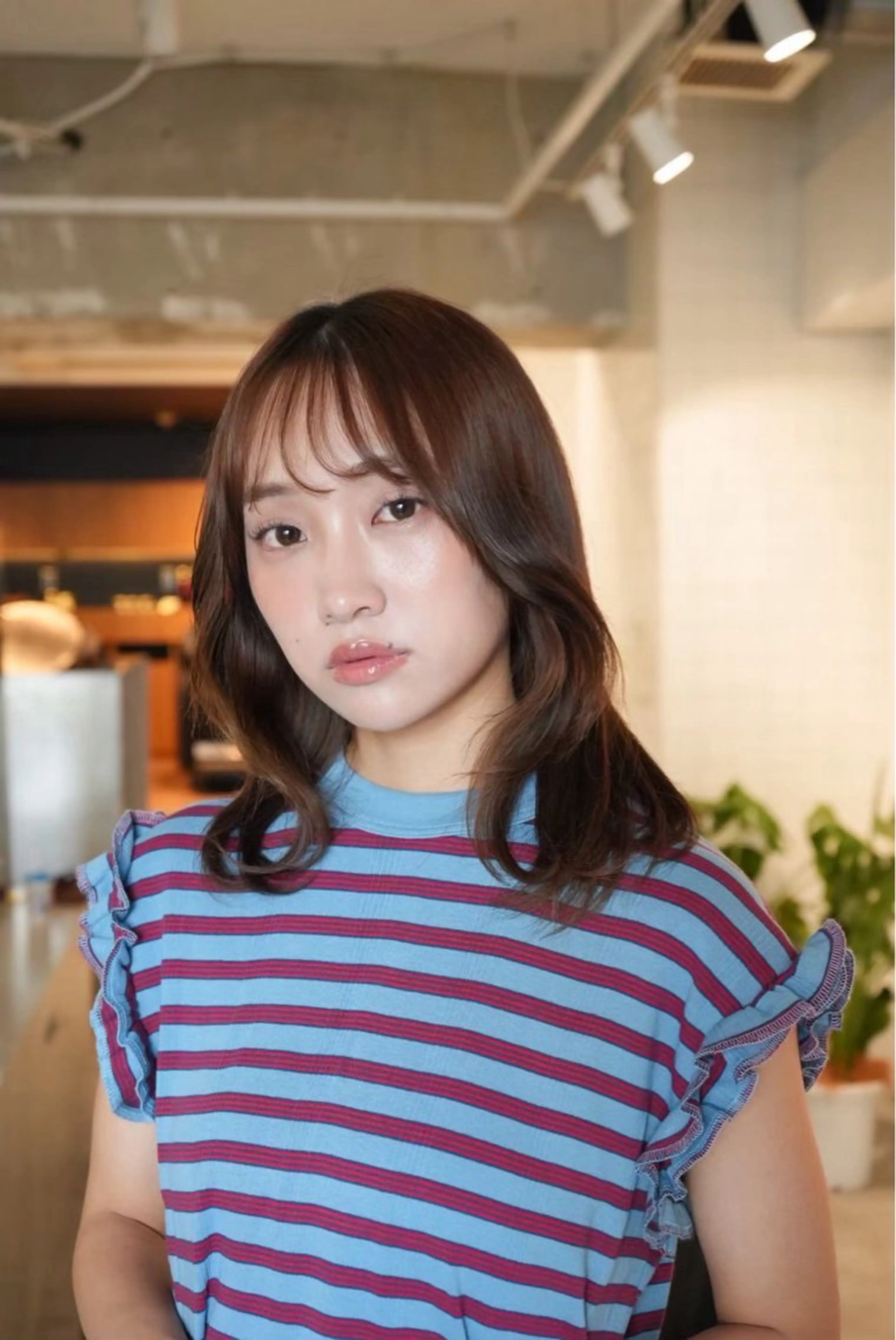 ミディアム rino LUVISMのヘアスタイル