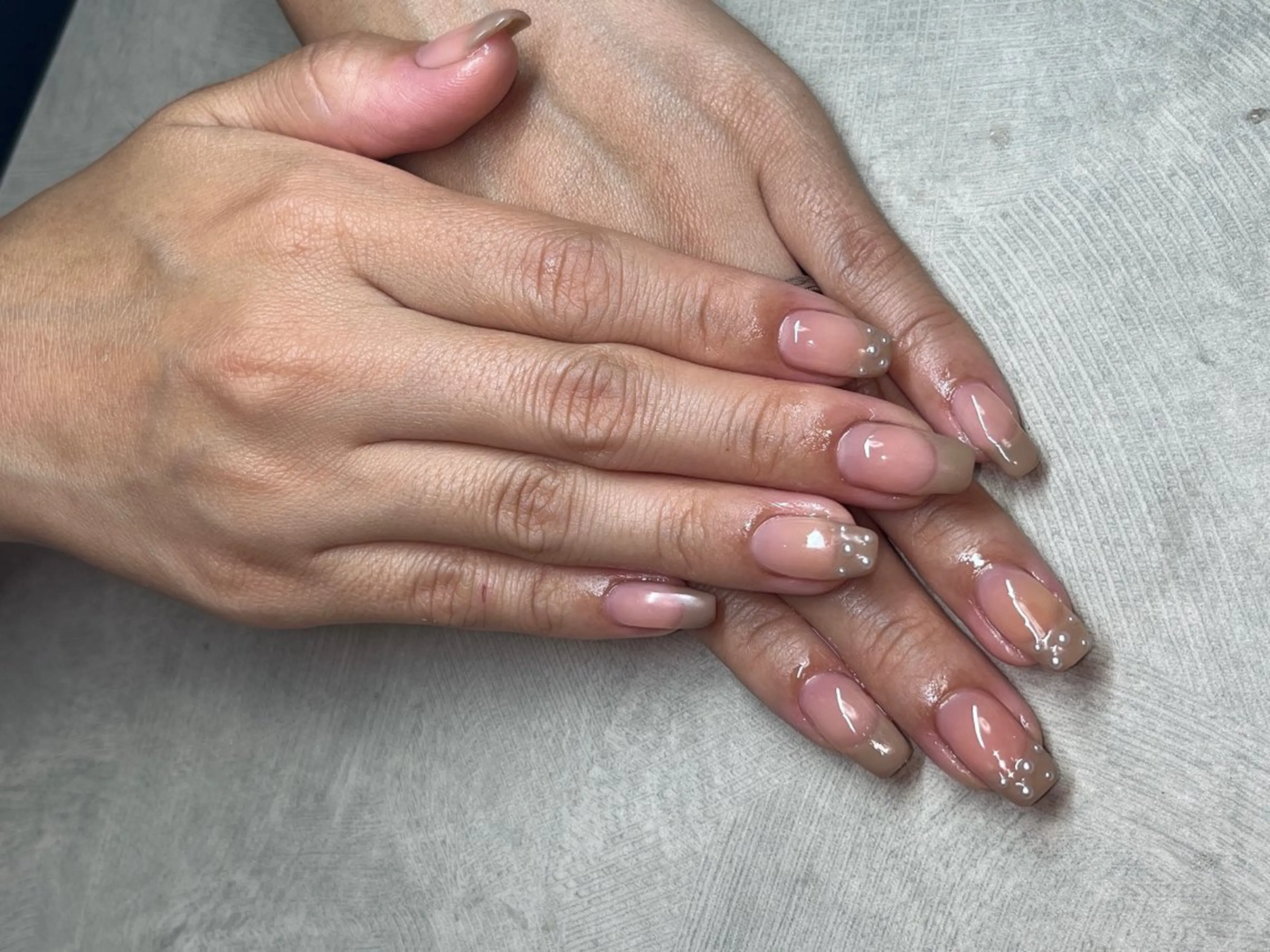 ネイル フレンチネイル ニュアンスネイル ハンドネイル MIKA ♡のネイルデザイン