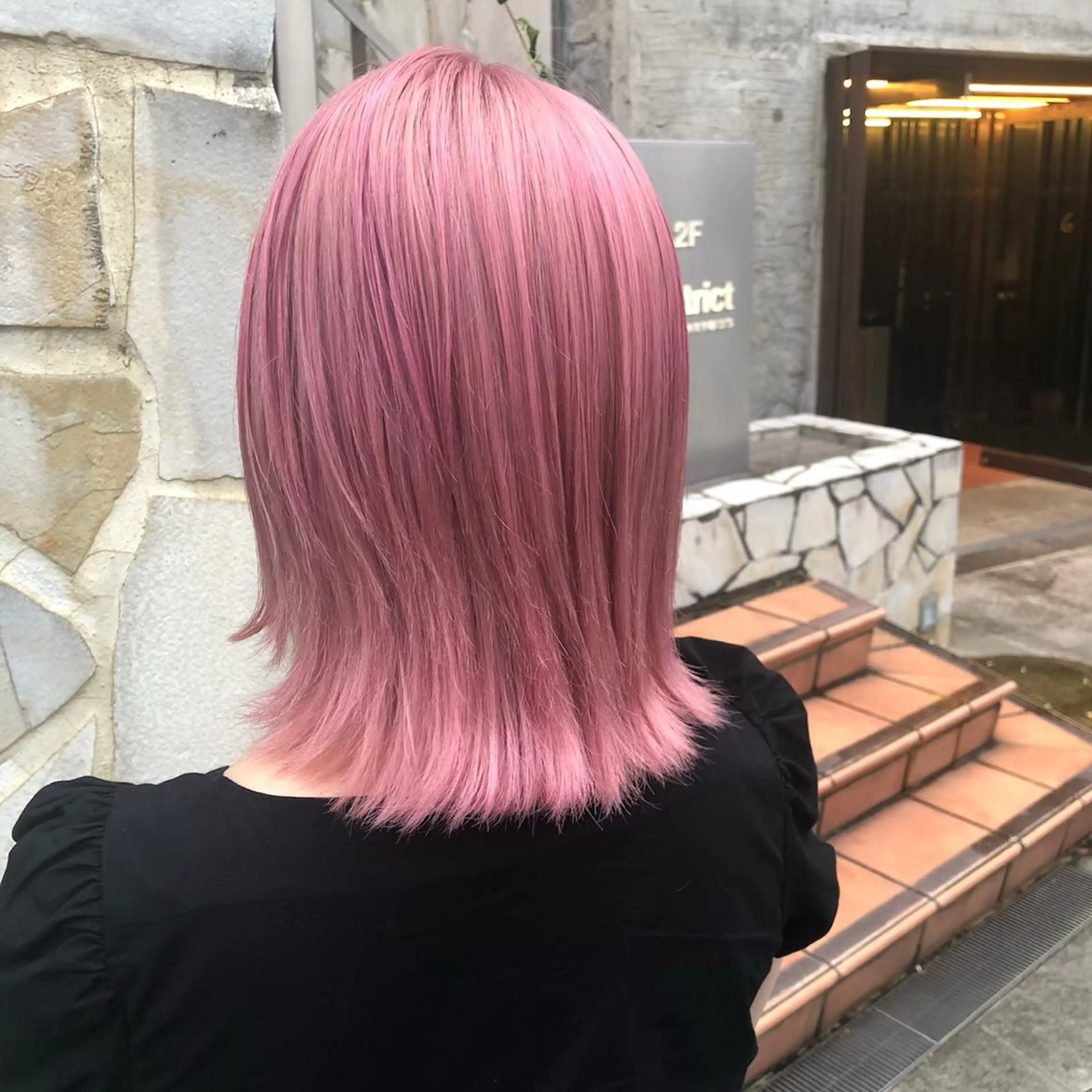 ミディアム カラー メンズカット縮毛矯正 スパイラルShionのヘアスタイル