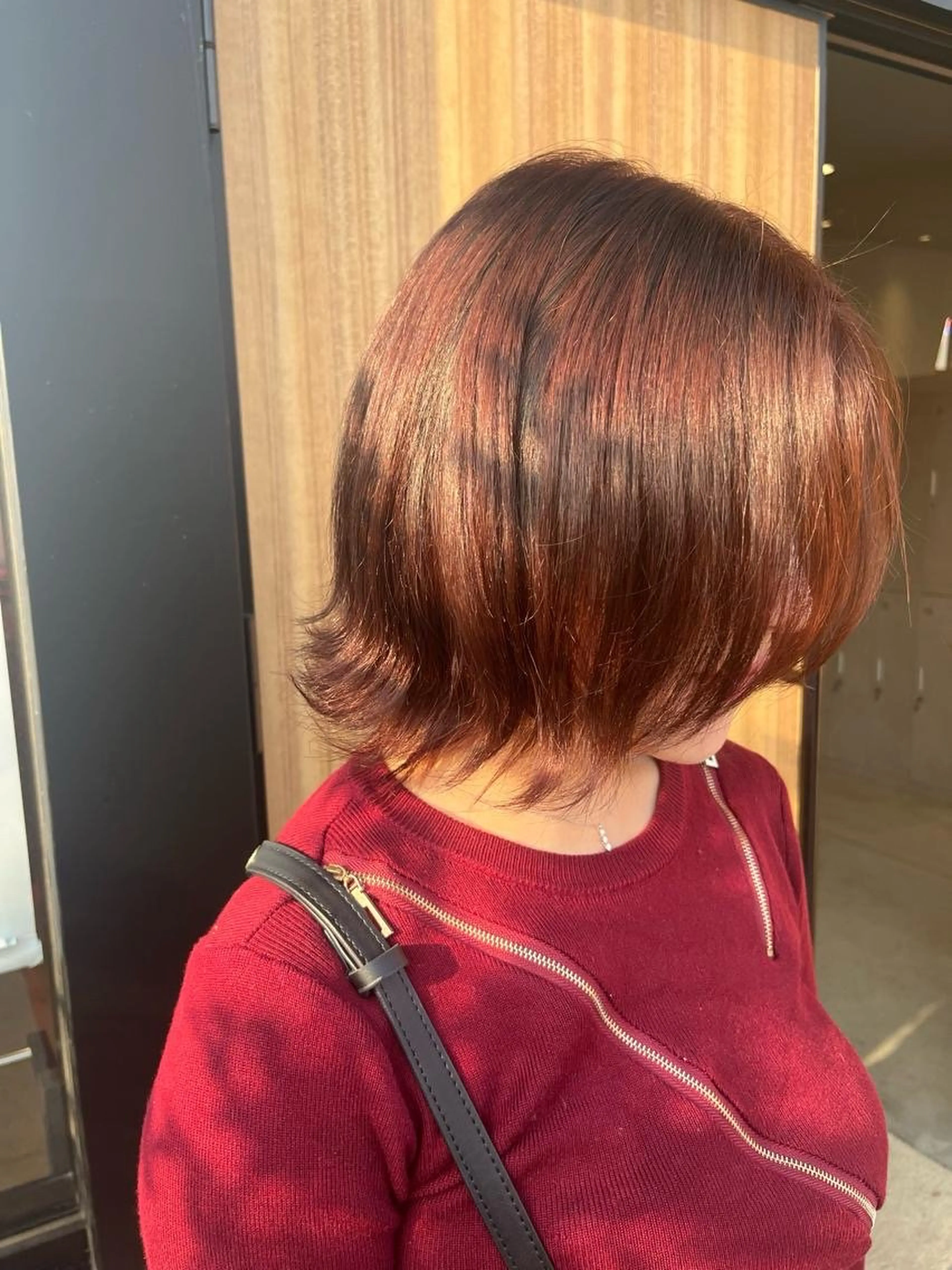 カラー ピンクカラー ヘアカラー 斉藤 果音のヘアスタイル