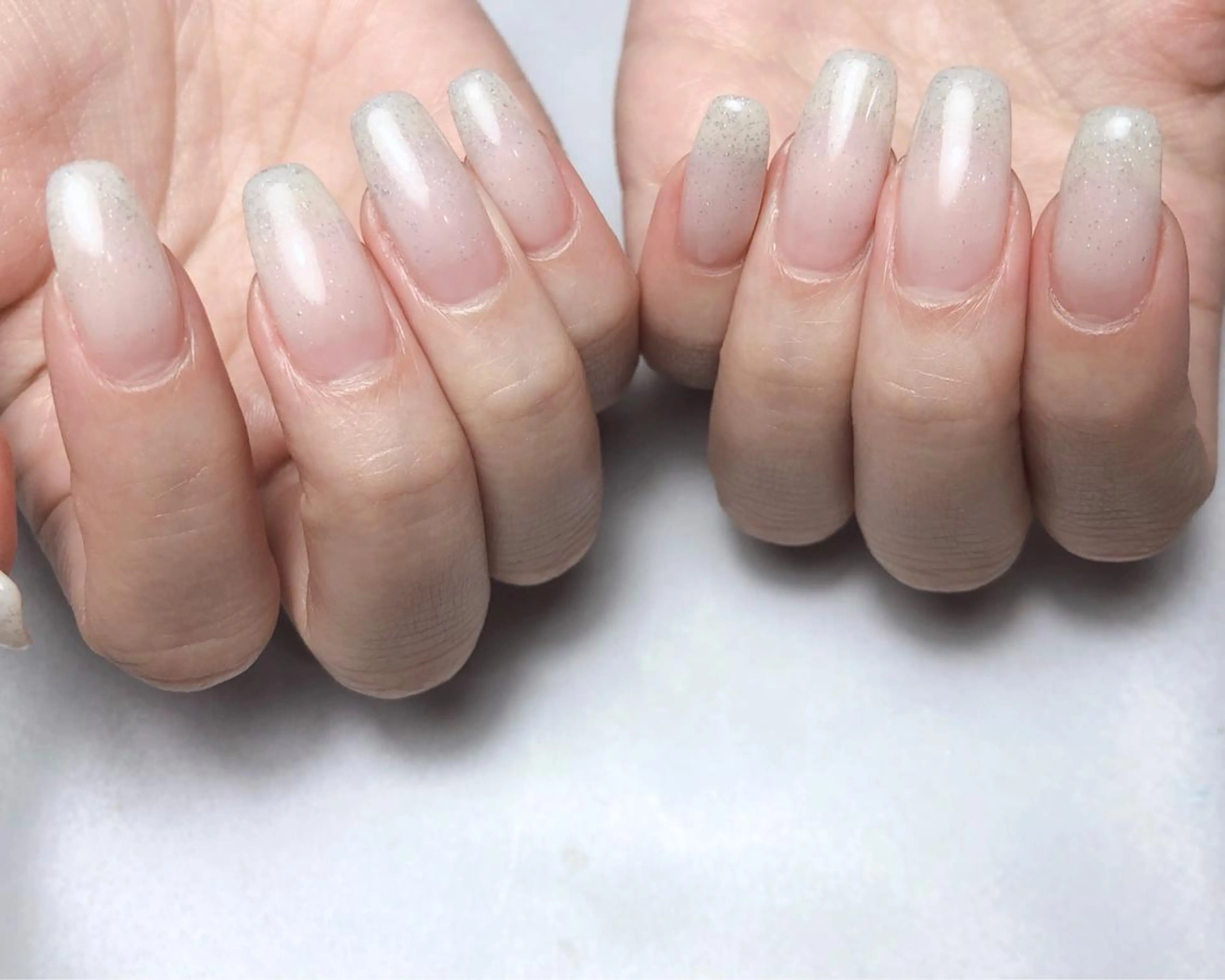 ネイル グラデーション ホワイト ハンドネイル nail heron所属・saki_ nail heronのその他イメージ