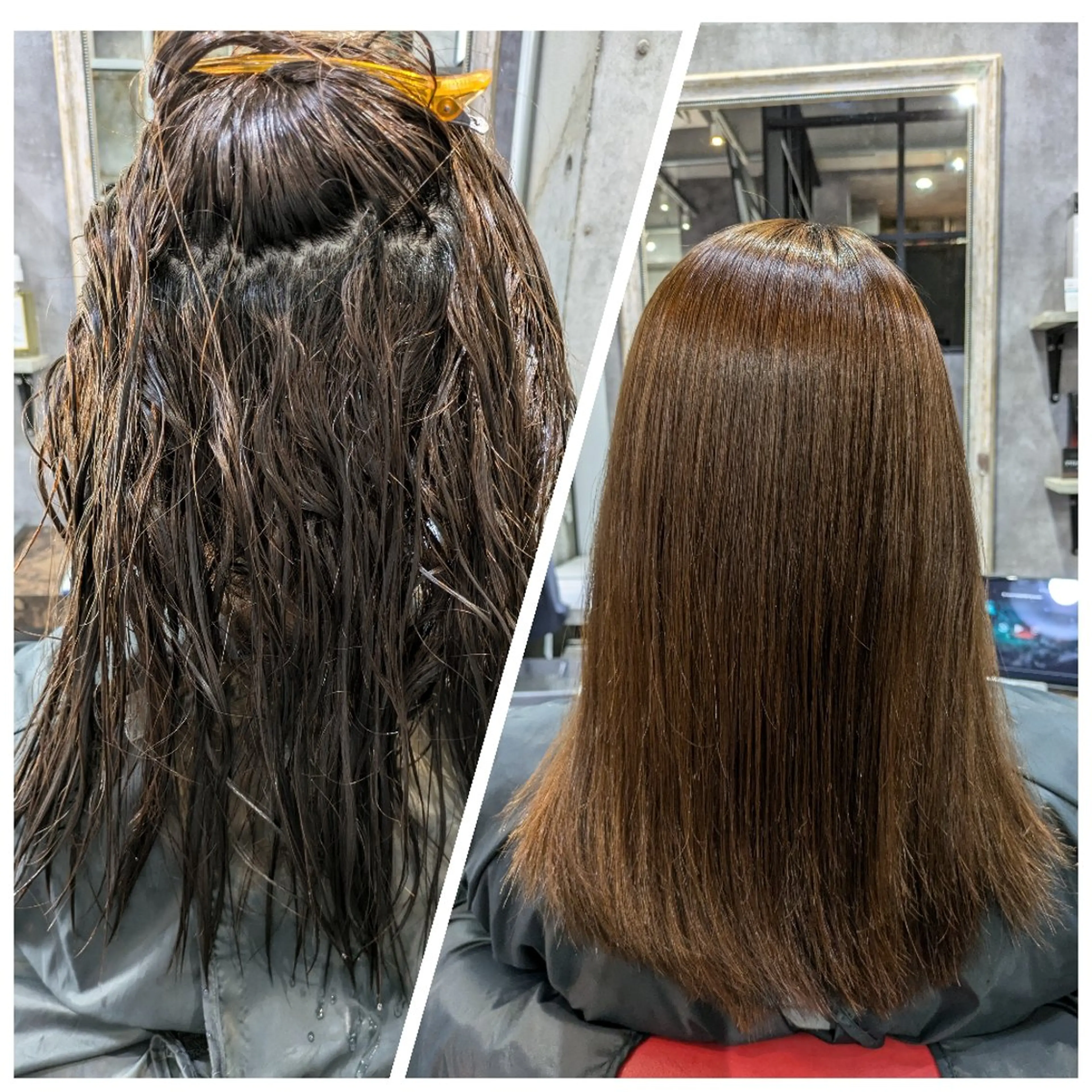 セミロング カット 縮毛矯正 KUGE AKIFUMIのヘアスタイル