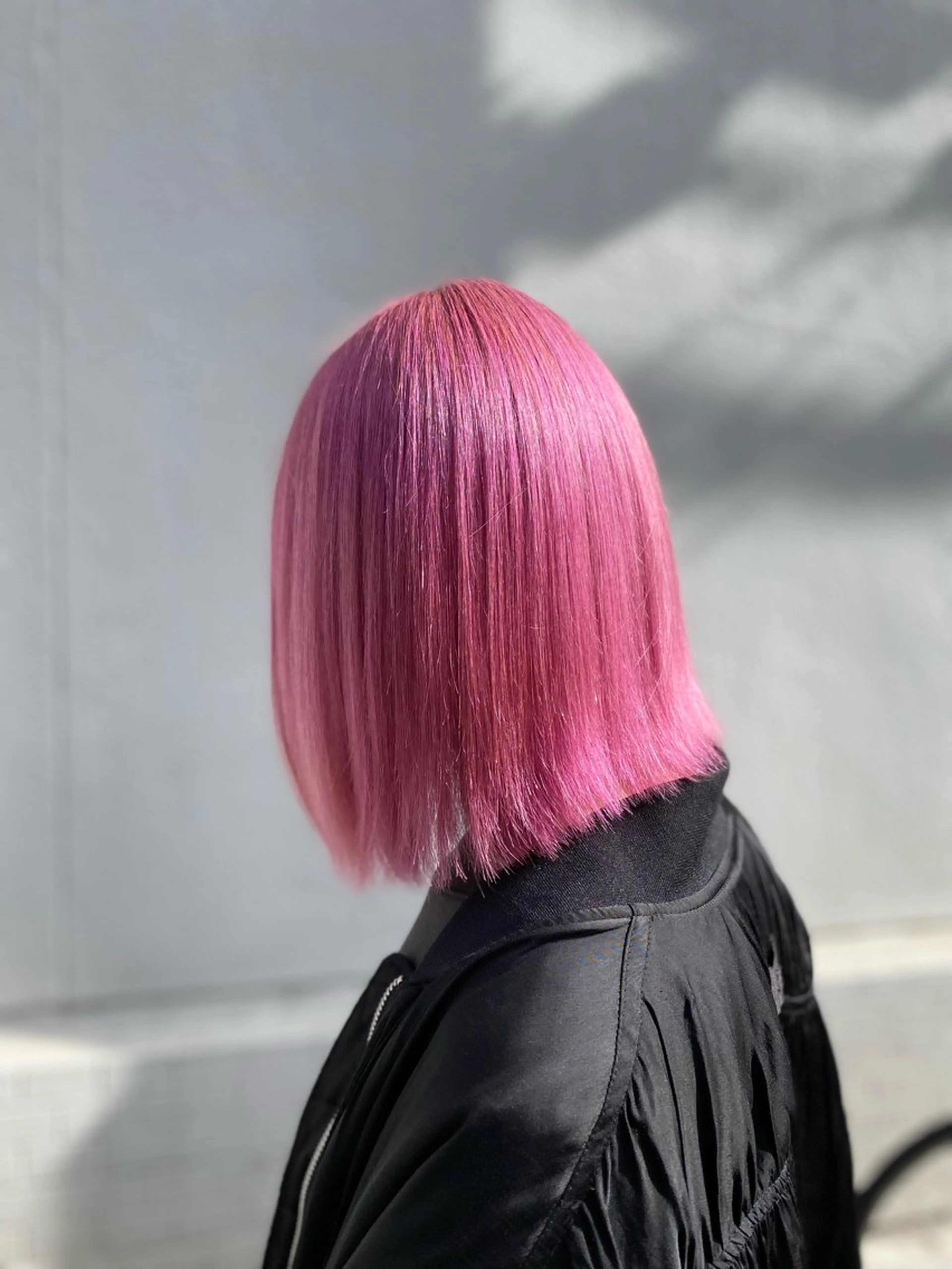 ミディアム カラー ブリーチ ブロンド カット ヘアカラー トリートメント GLOSS 心斎橋 山上のヘアスタイル