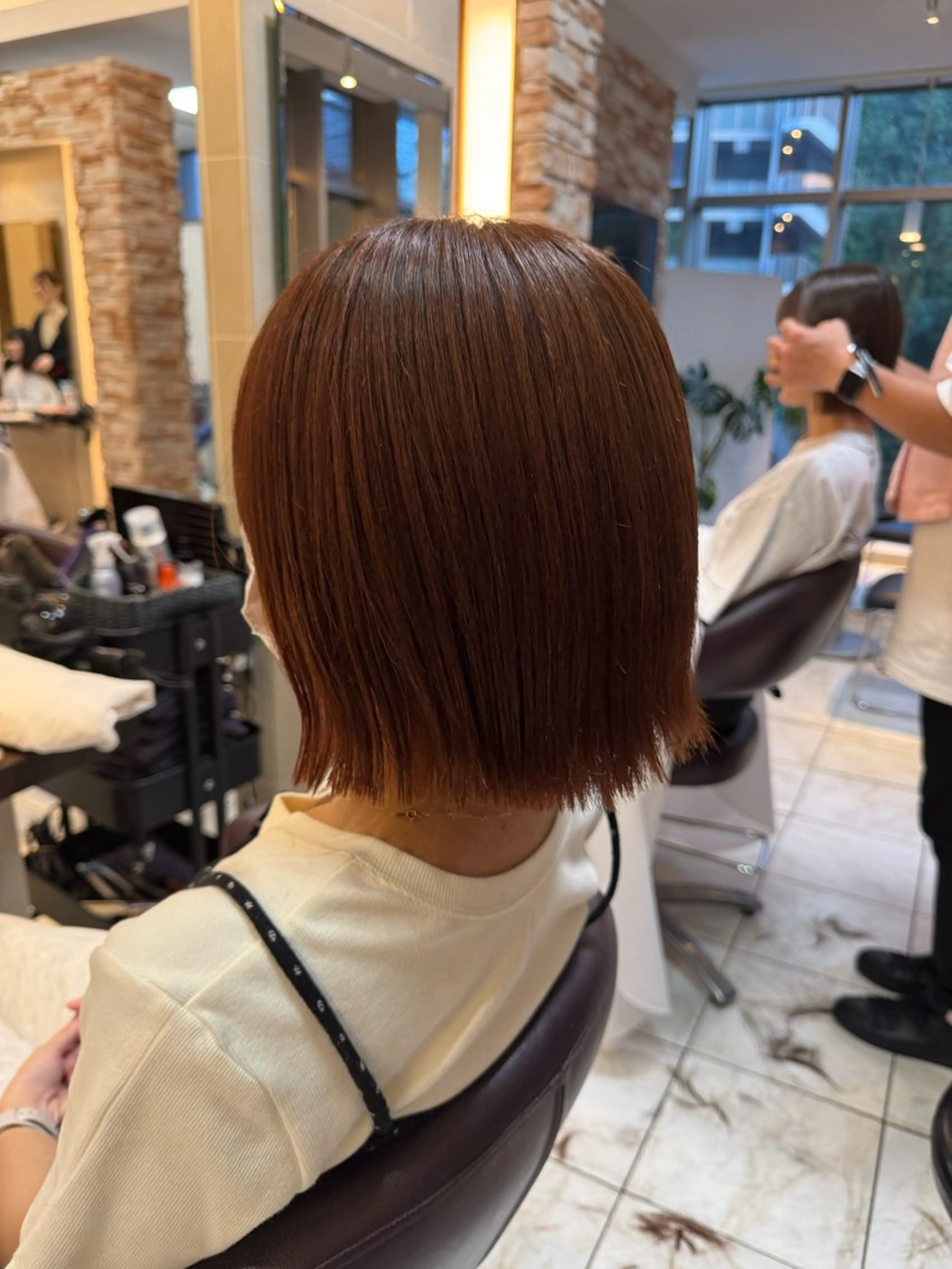 ミディアム カット ヘアカラー トリートメント ⭐️透明感カラー/ パーマ⭐️宮野翔のヘアスタイル