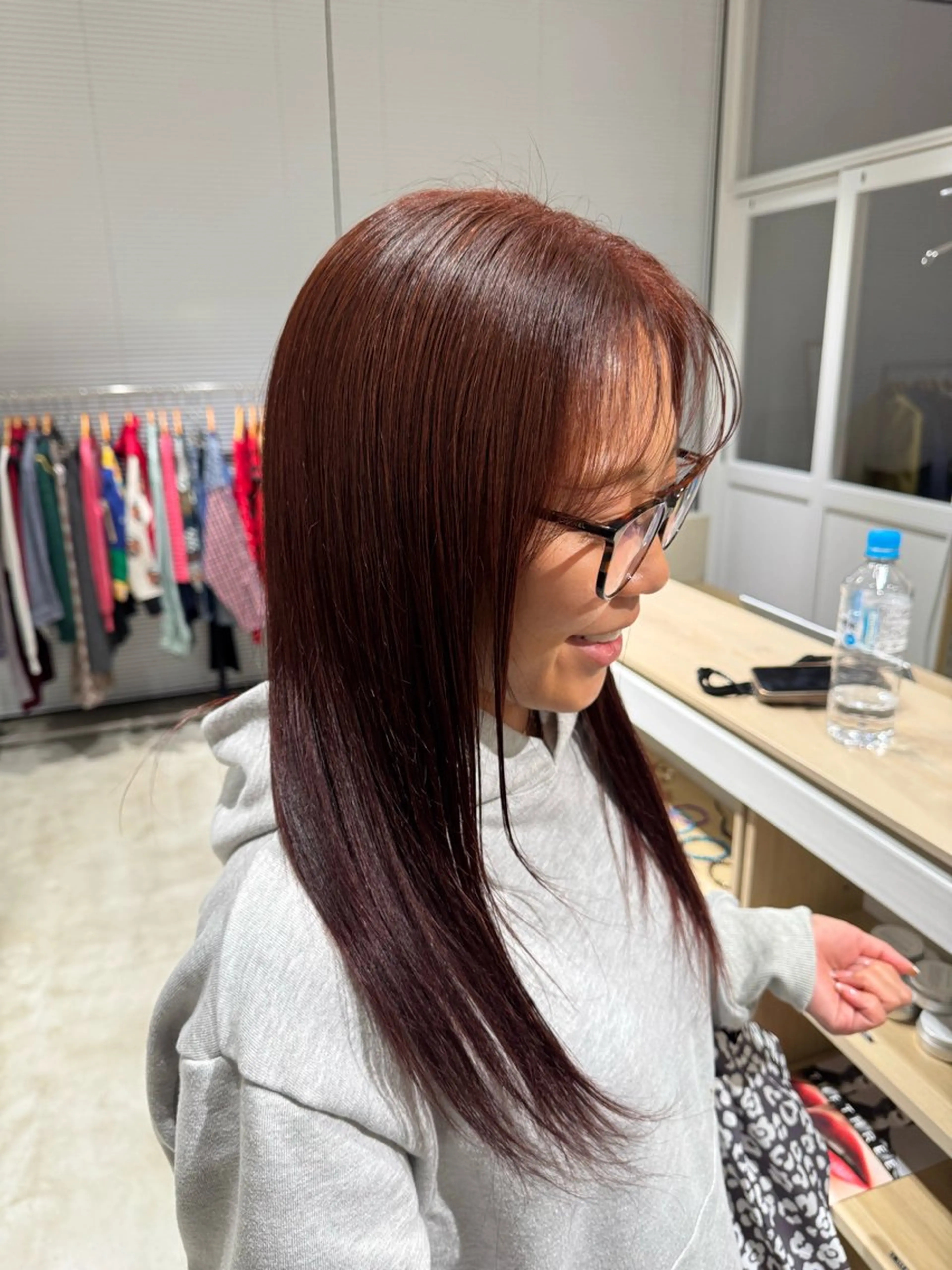 ロング カラー ヘアカラー 中野 遥のヘアスタイル