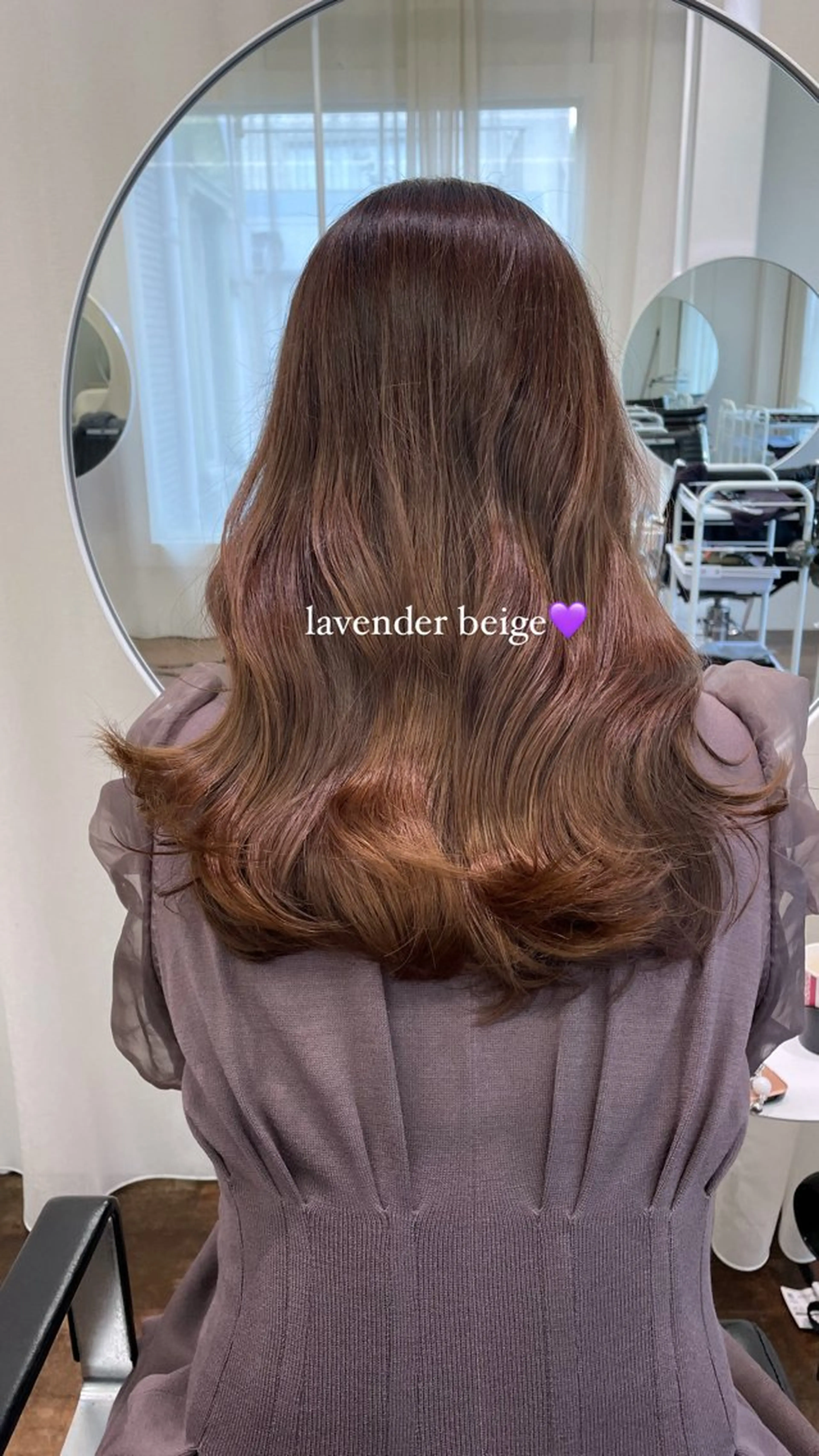 ロング カラー 透明感カラー カット ヘアカラー トリートメント レイヤーカット🎀 kanaのエステ・リラクイメージ