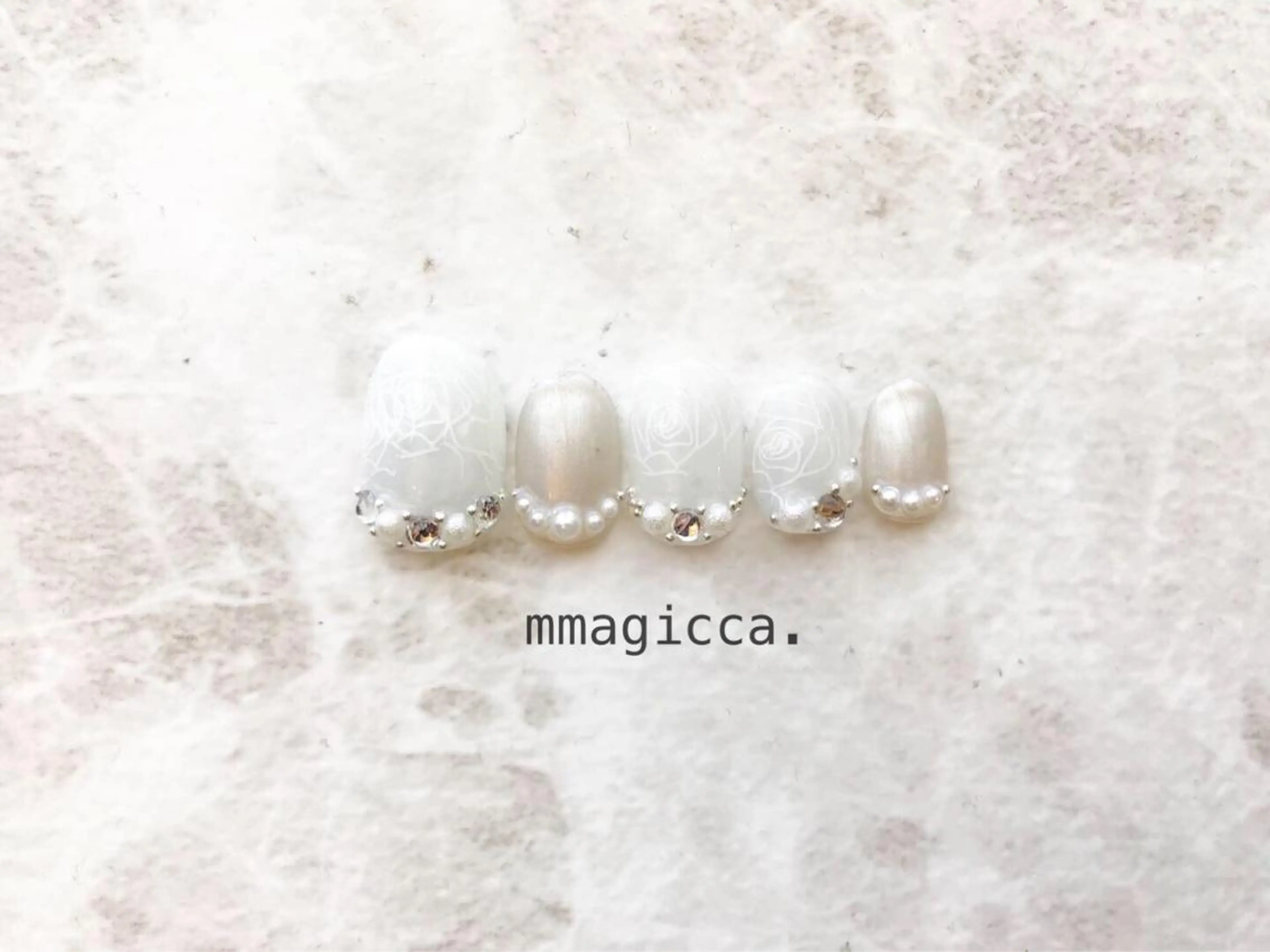 ネイル ジェルネイル ブライダルネイル mmagicca. 【 まじか. 】のネイルデザイン