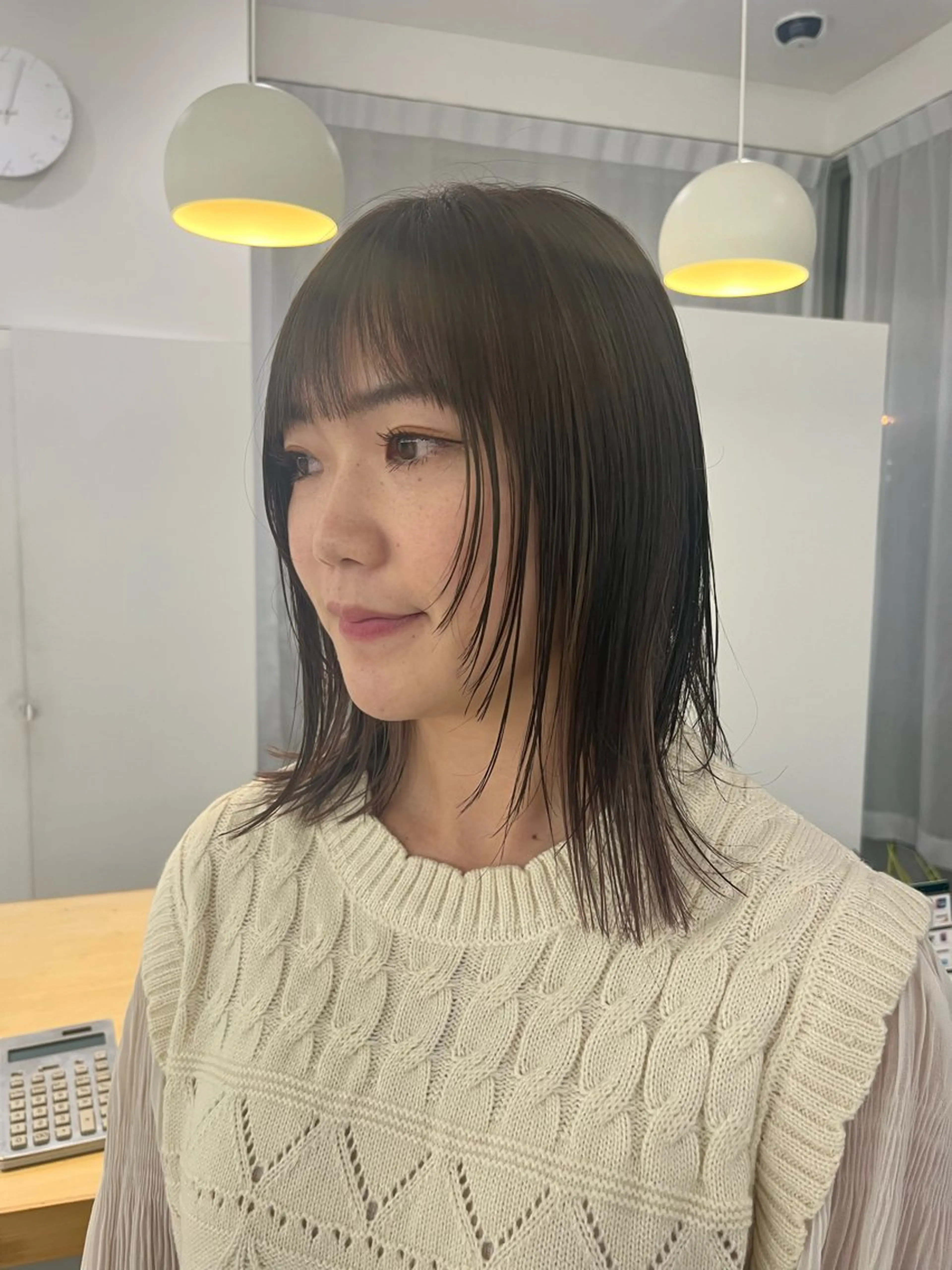 ミディアム 瀬長なおみ U too e'sのヘアスタイル
