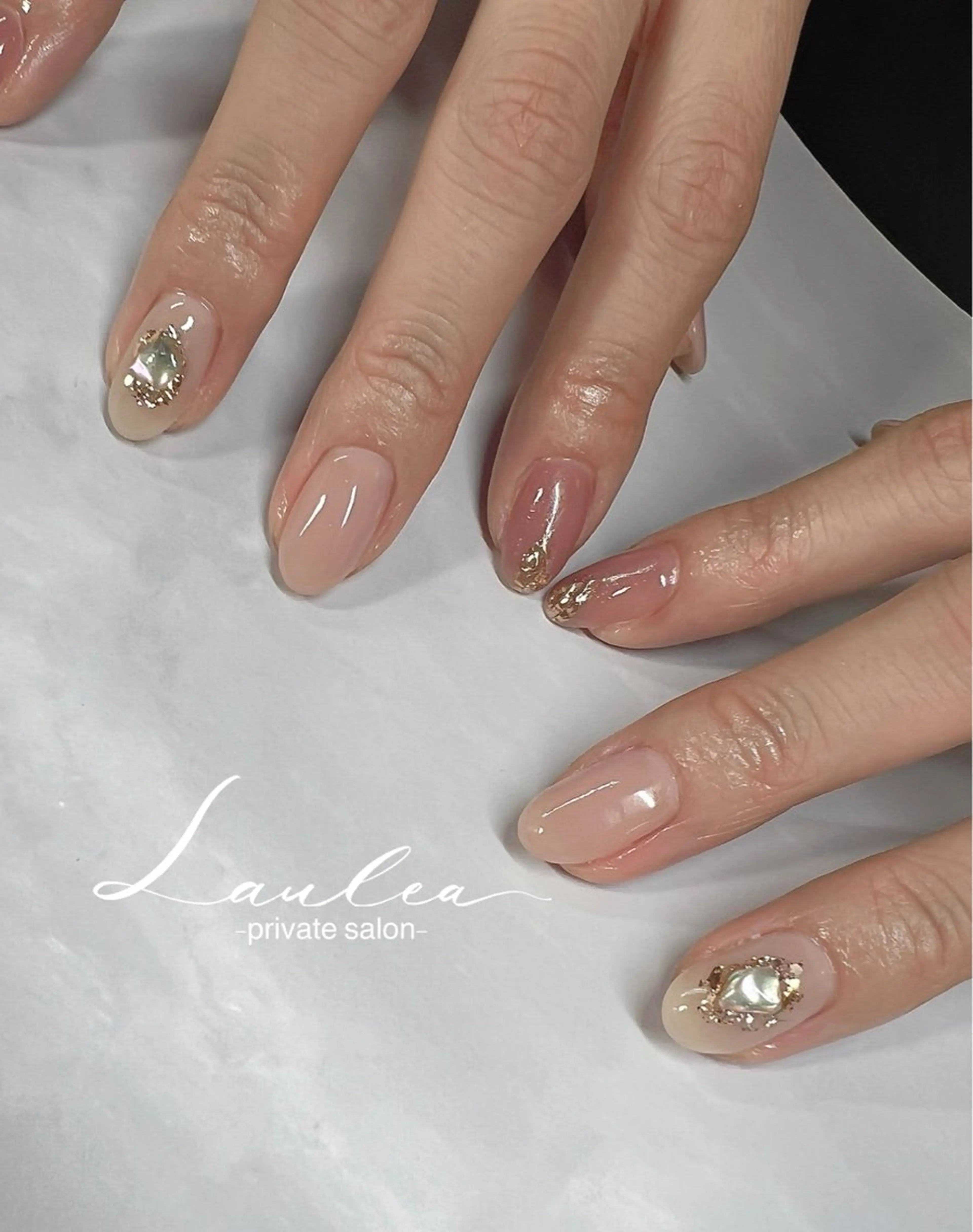 ネイル フットネイル ジェルネイル 韓国ネイル ハンドネイル nail salon Lauleaのネイルデザイン