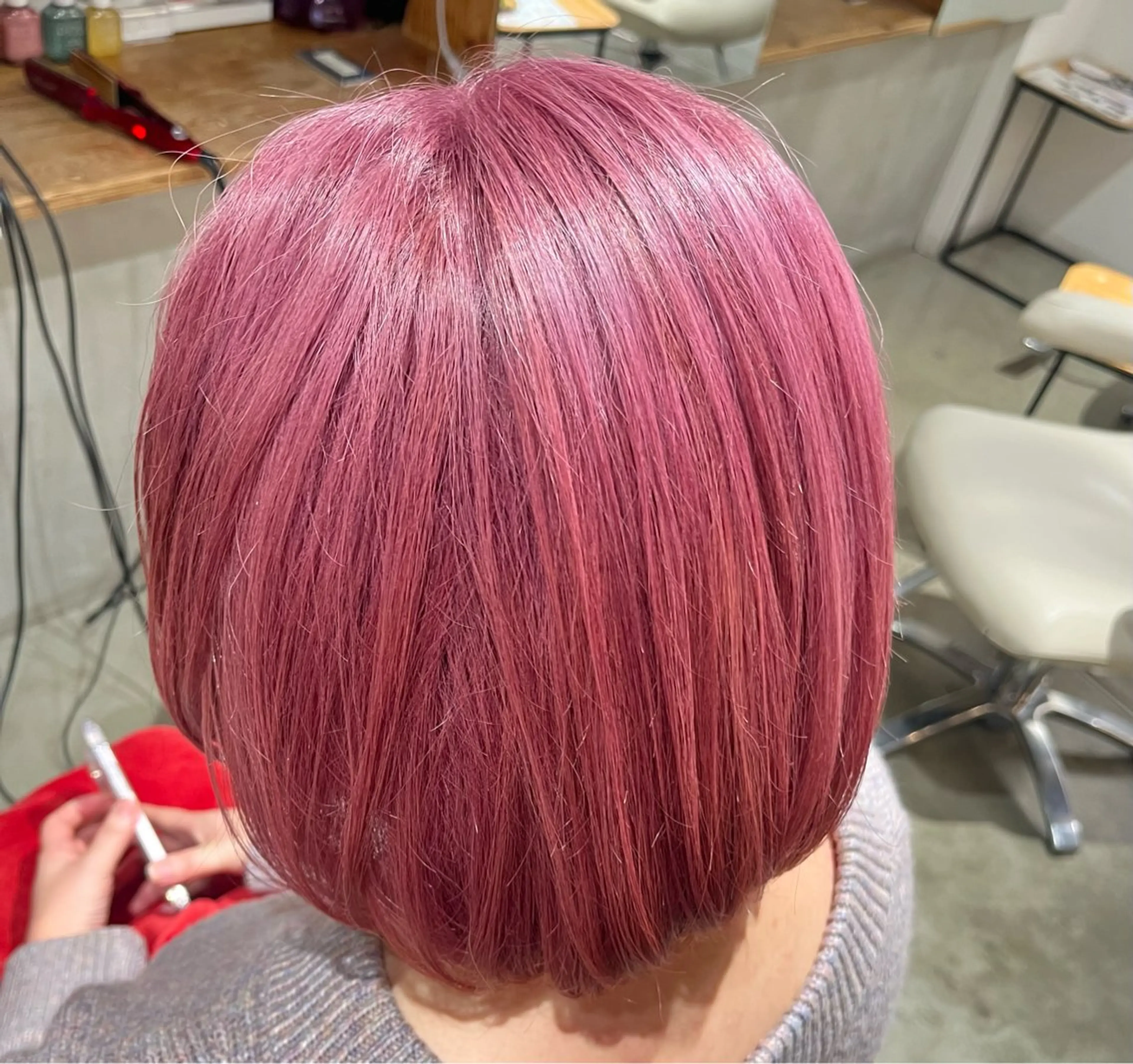 ショート カラー ヘアアレンジ ピンクカラー 🐈‍⬛🩷Anju Hanabusa🩷のヘアスタイル