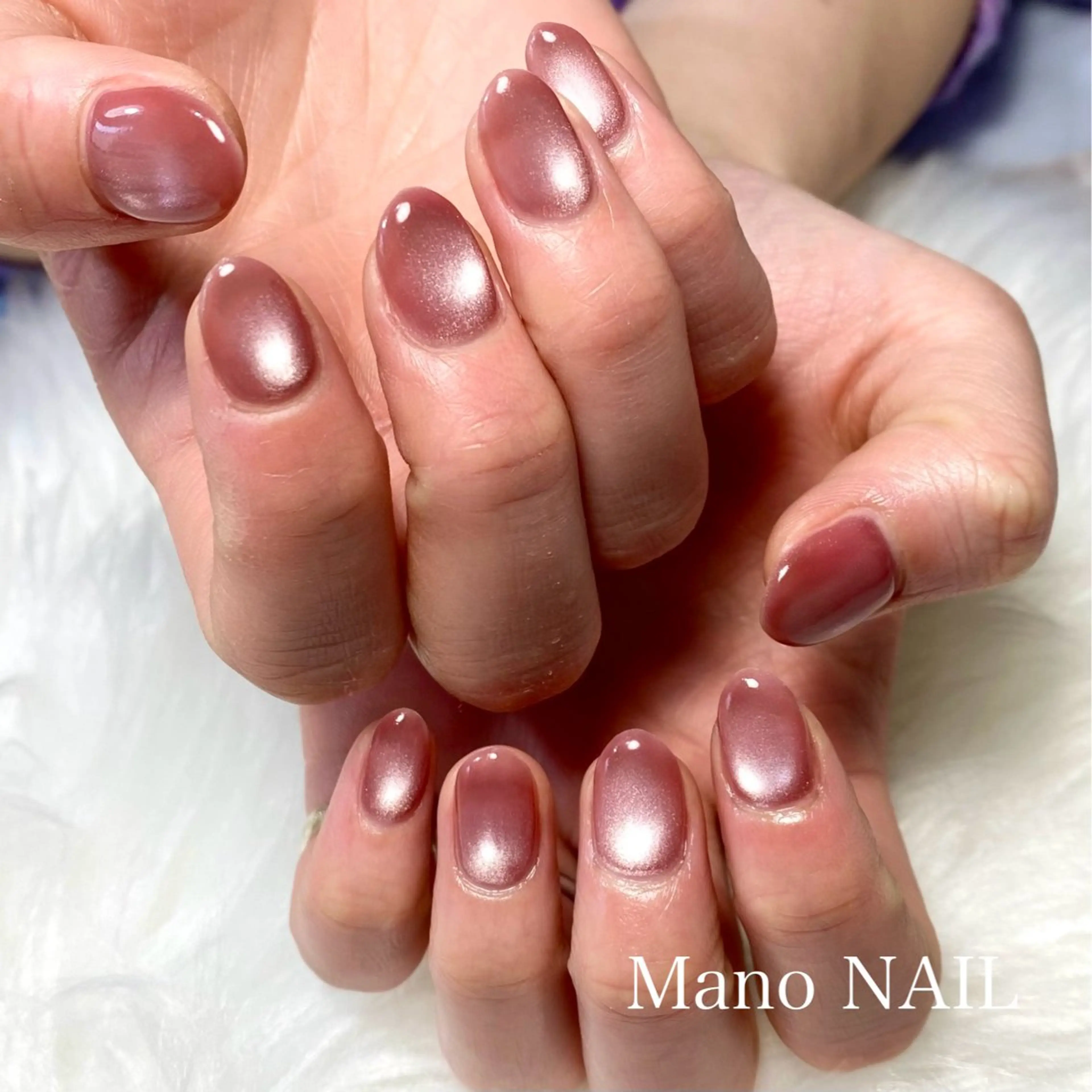 ネイル マグネットネイル 春ネイル ハンドネイル Mano NAILのネイルデザイン
