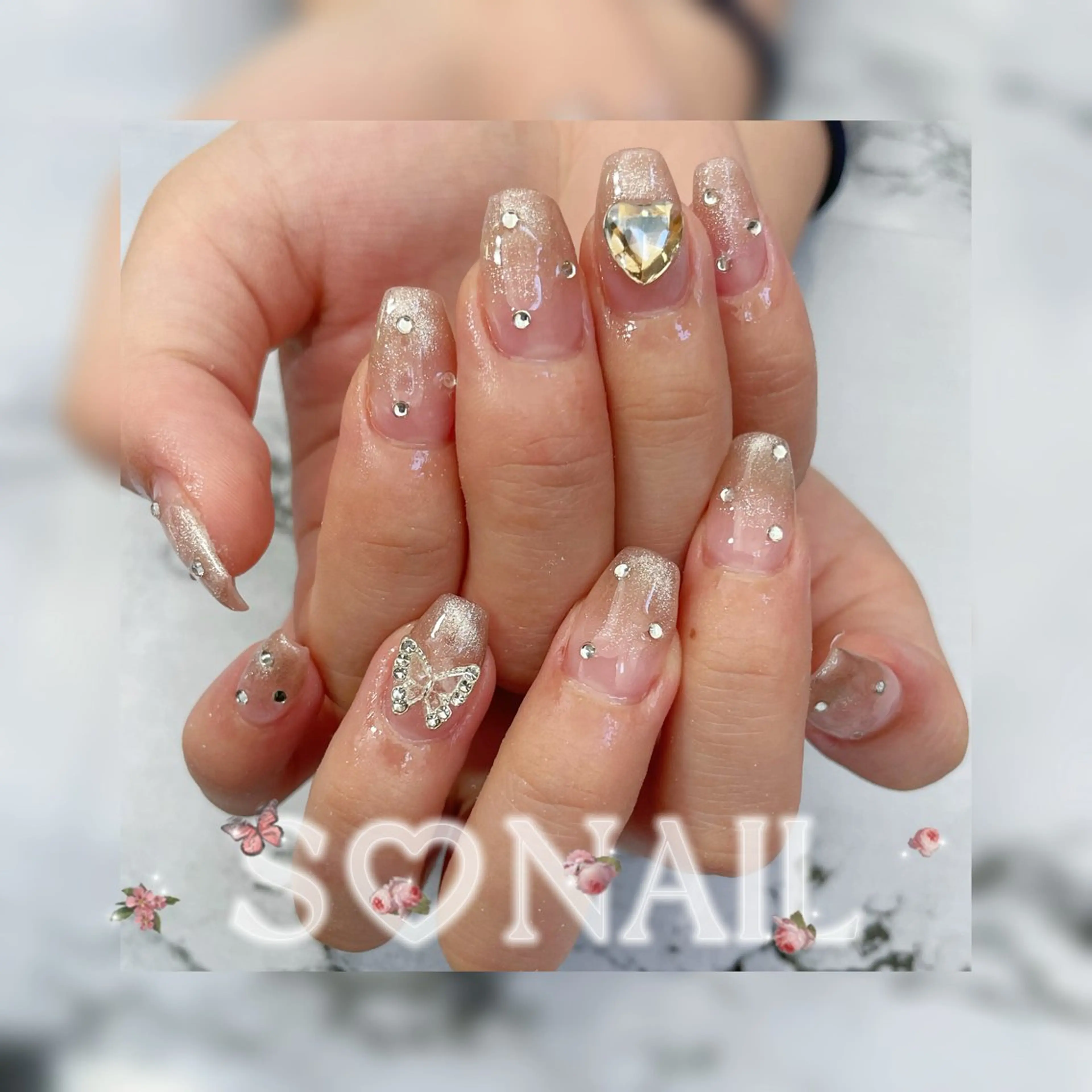 ネイル マグネットネイル ハンドネイル S♡NAIL所属・S.NAIL Suuのネイルデザイン
