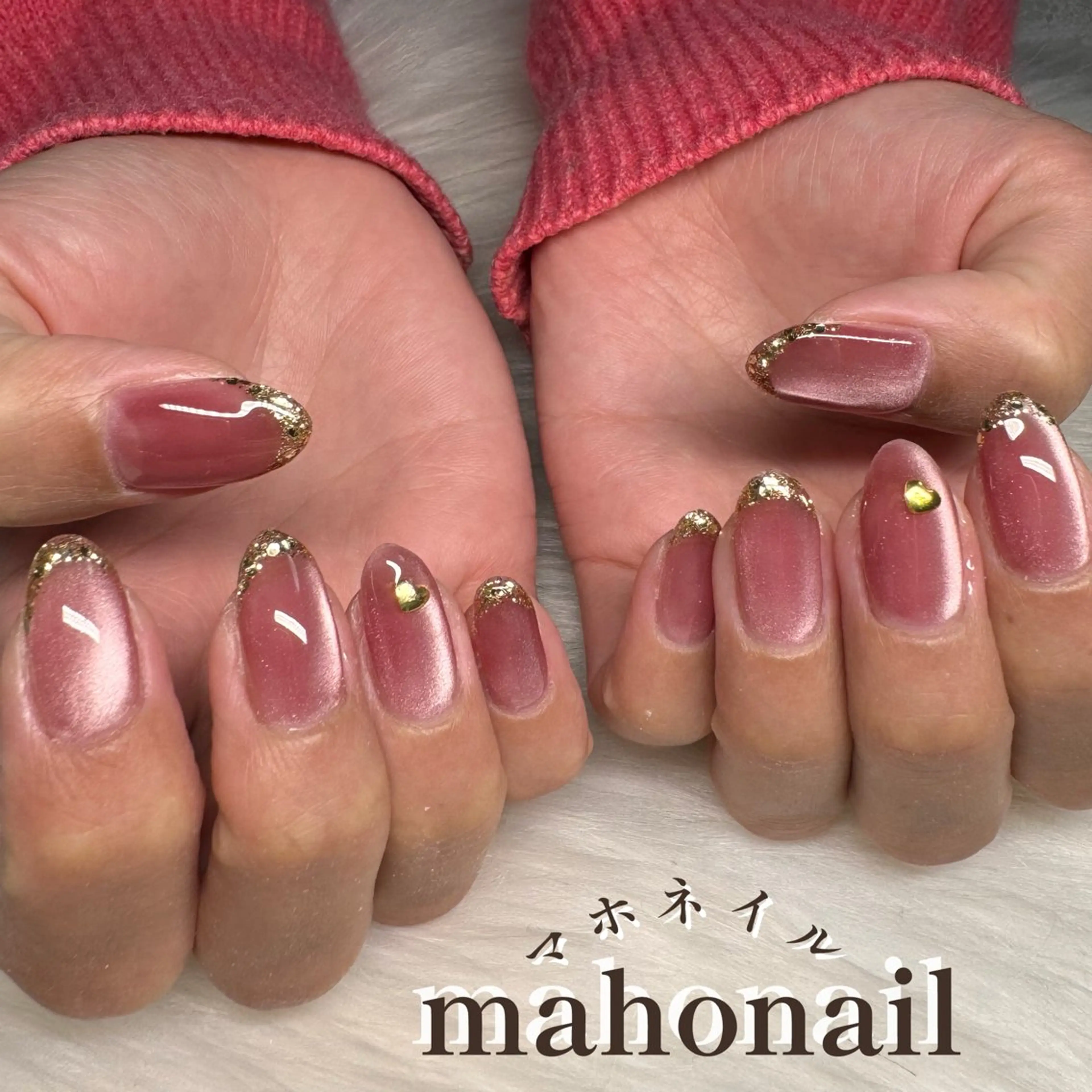 ネイル アートネイル フレンチネイル ラメ(グリッター) マグネットネイル ワンカラーネイル maho nail マホネイルのネイルデザイン