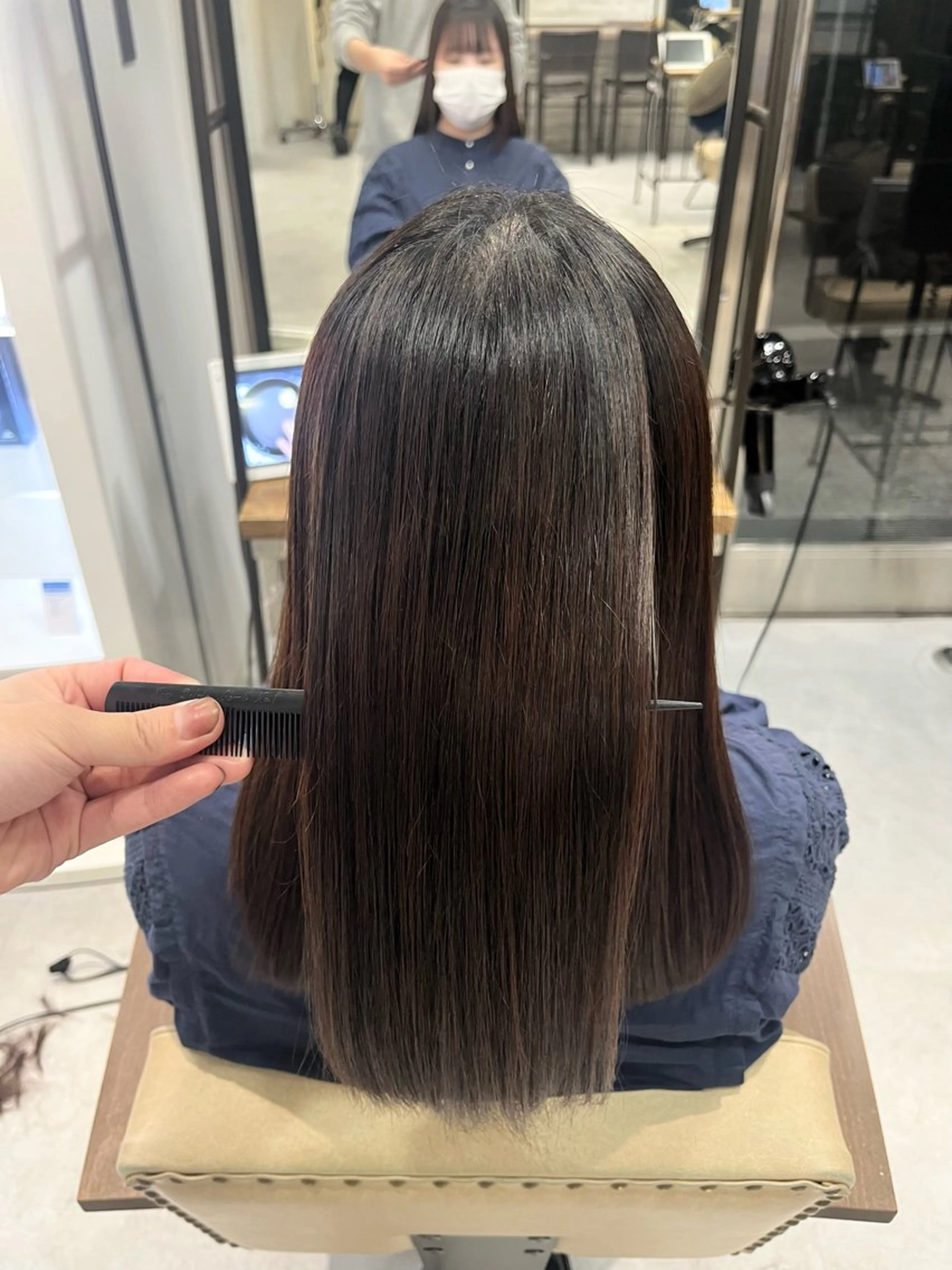 ロング 縮毛矯正 トリートメント 縮毛矯正/髪質改善 斉藤春のヘアスタイル