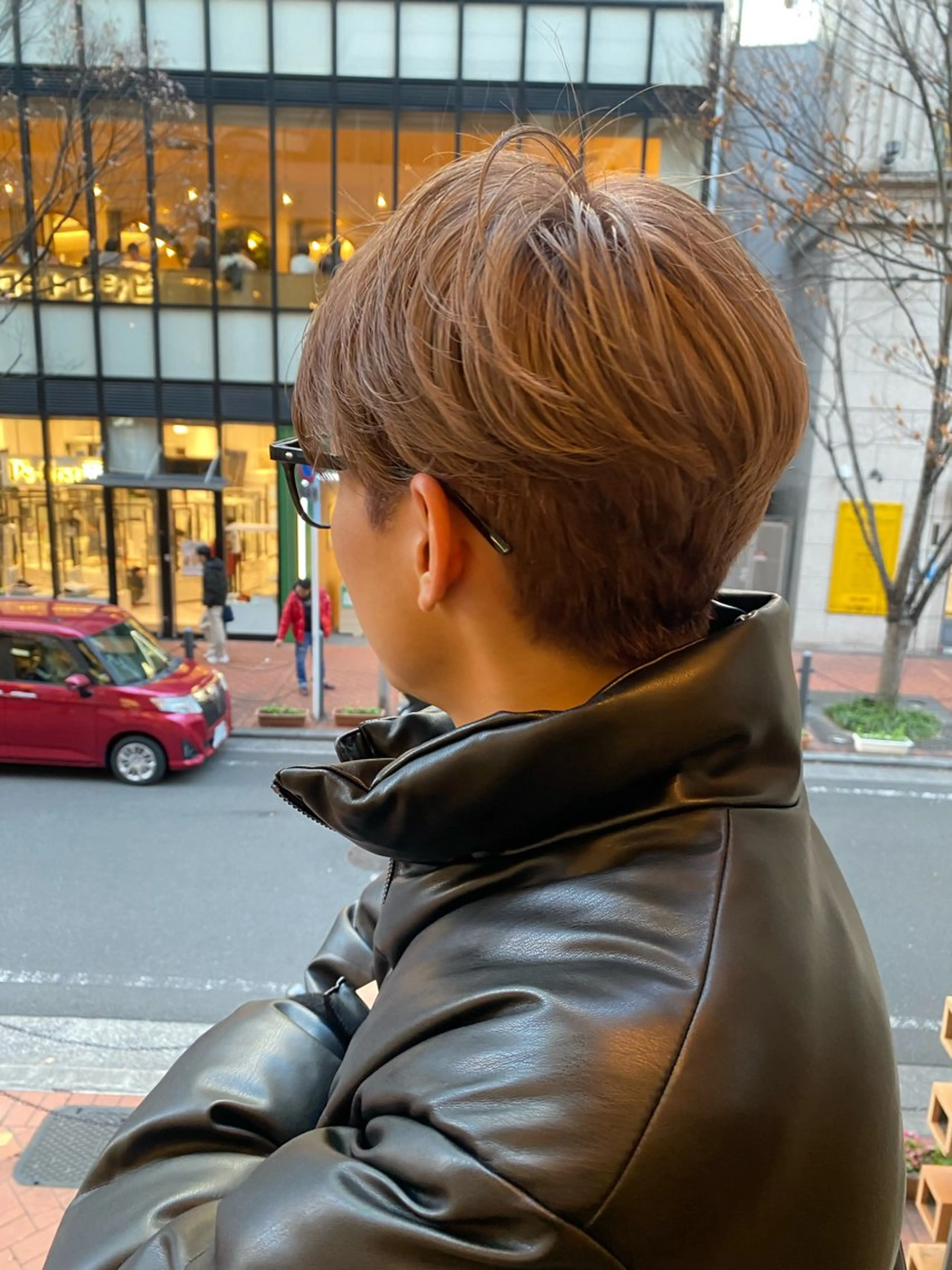 ショート カラー メンズ グレージュ シルバー シルバーグレージュ カット ヘアカラー ヘッドスパ unopulir   茶屋町店所属・unopulir 景山　凌のヘアスタイル
