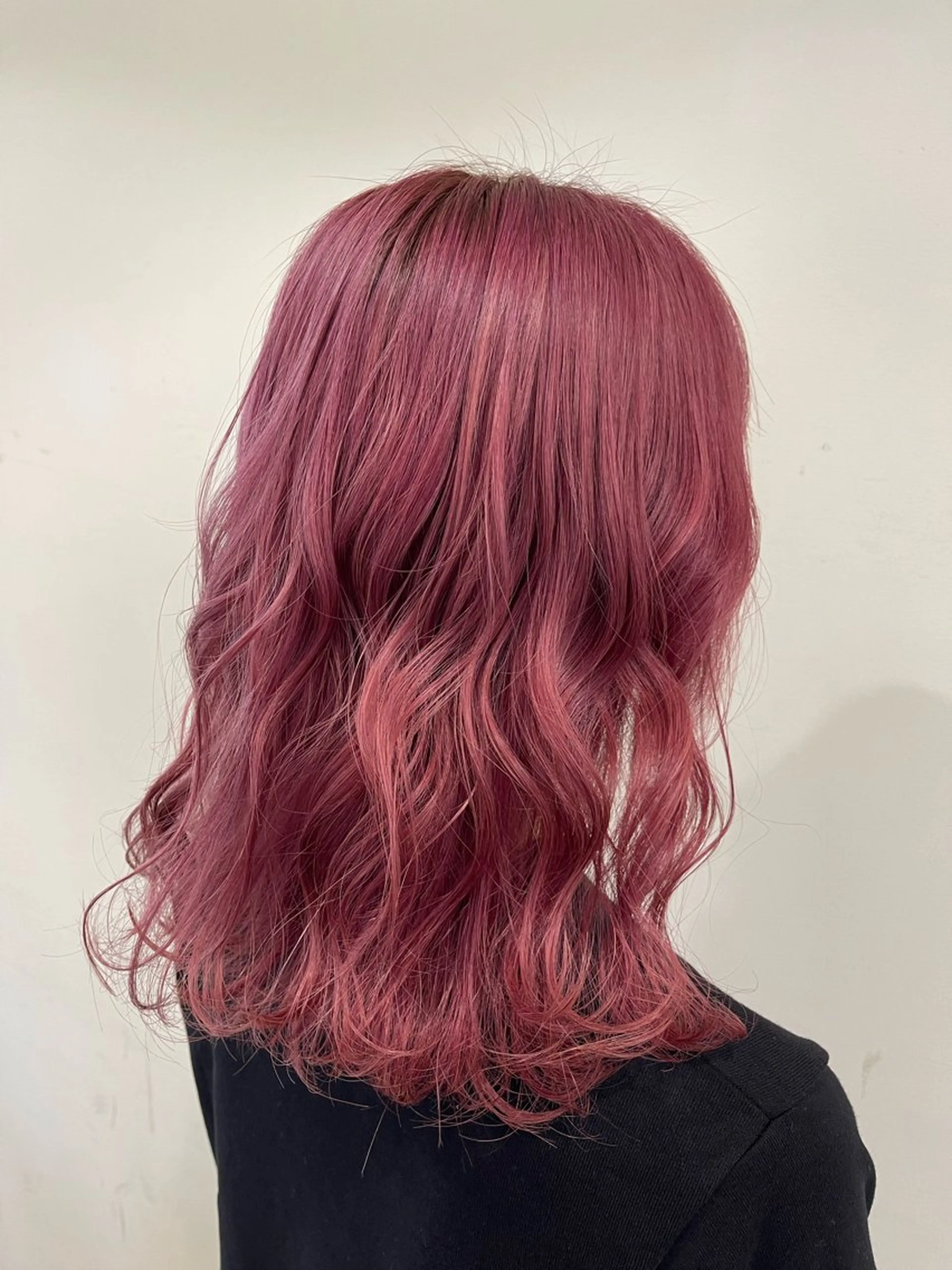 ミディアム ヘアカラー 高階 深雪のヘアスタイル