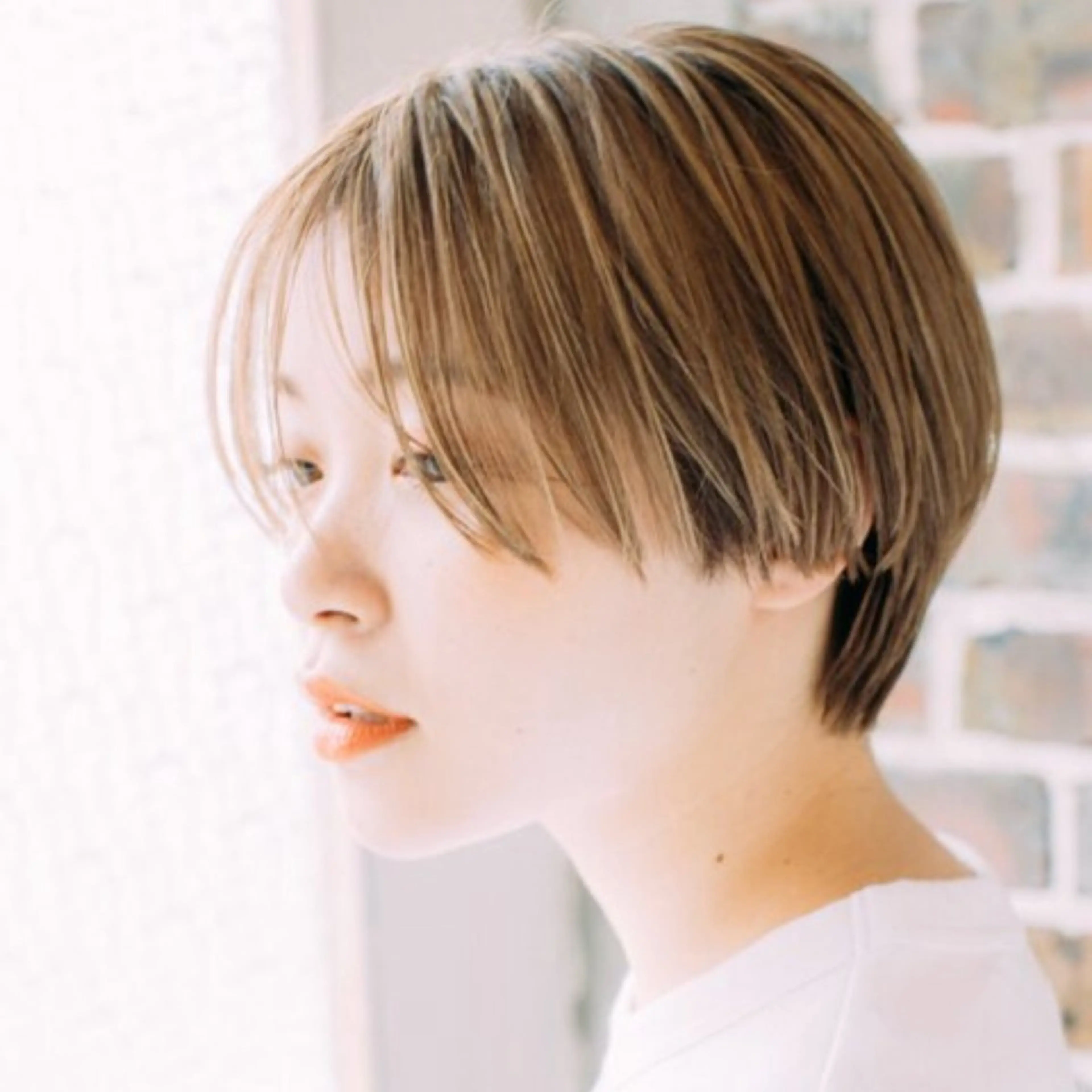 ショート カラー 似合わせショート/ ハイライト/我如古のヘアスタイル