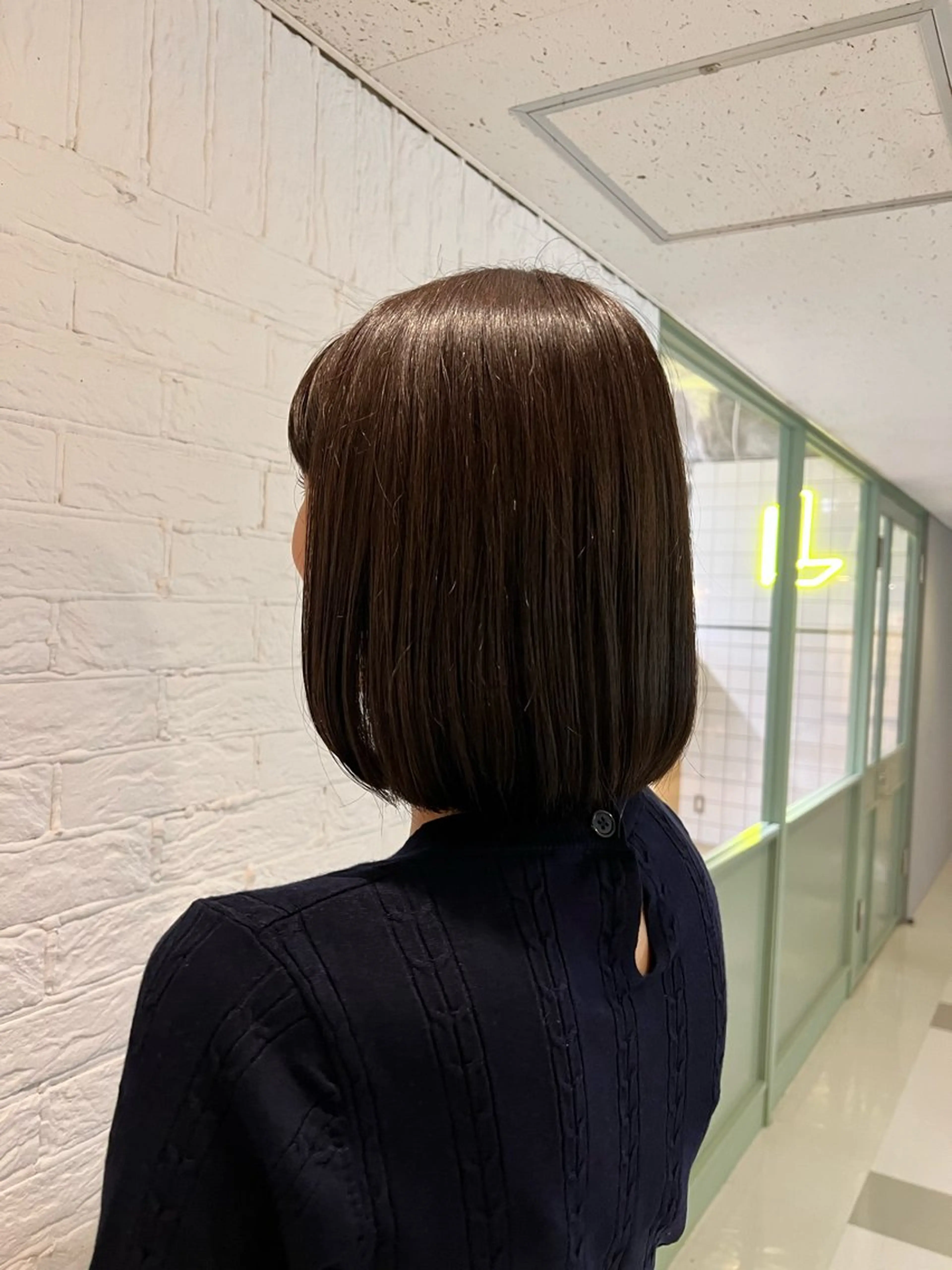 ミディアム カラー カット ヘアカラー トリートメント ベージュカラー 新潟/万代/井上佑のヘアスタイル