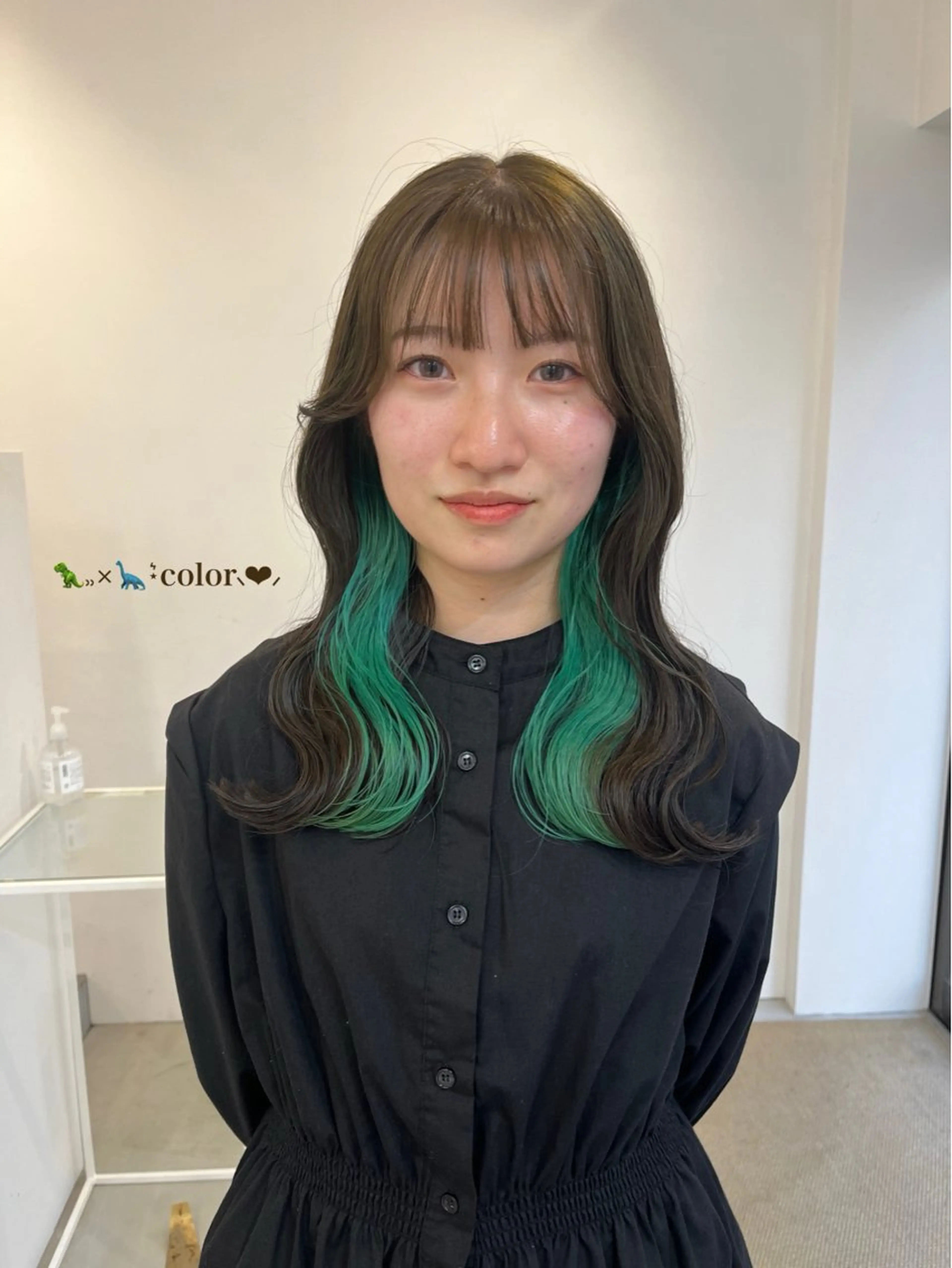 セミロング ボブ 顔周りカット 髪質改善 レイヤーカット シースルーバング fit　stand所属・ハルカ/ fit standのヘアスタイル