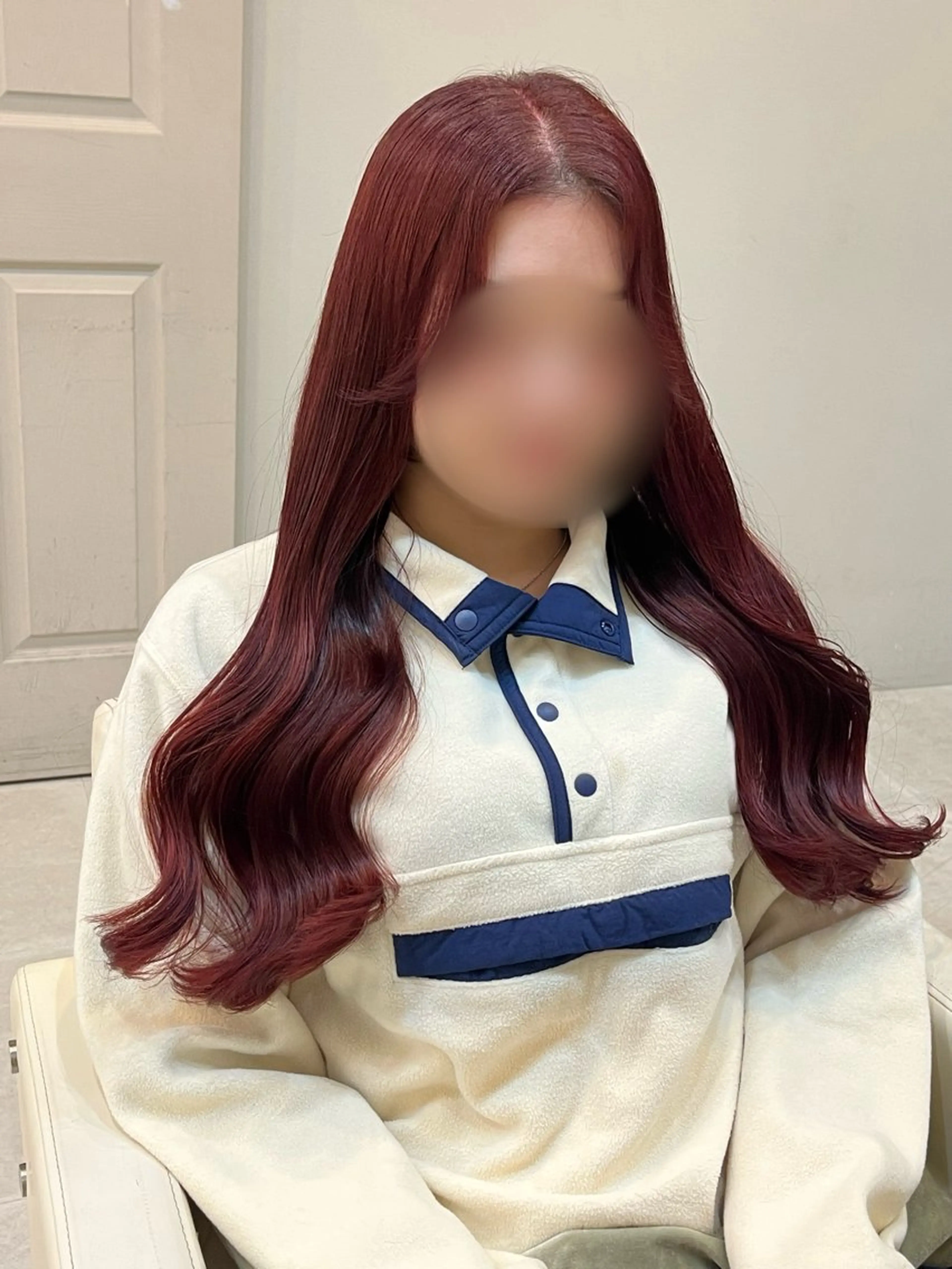 ロング カラー 顔周りカット ヘアカラー 💫ワカ モデル募集中のヘアスタイル