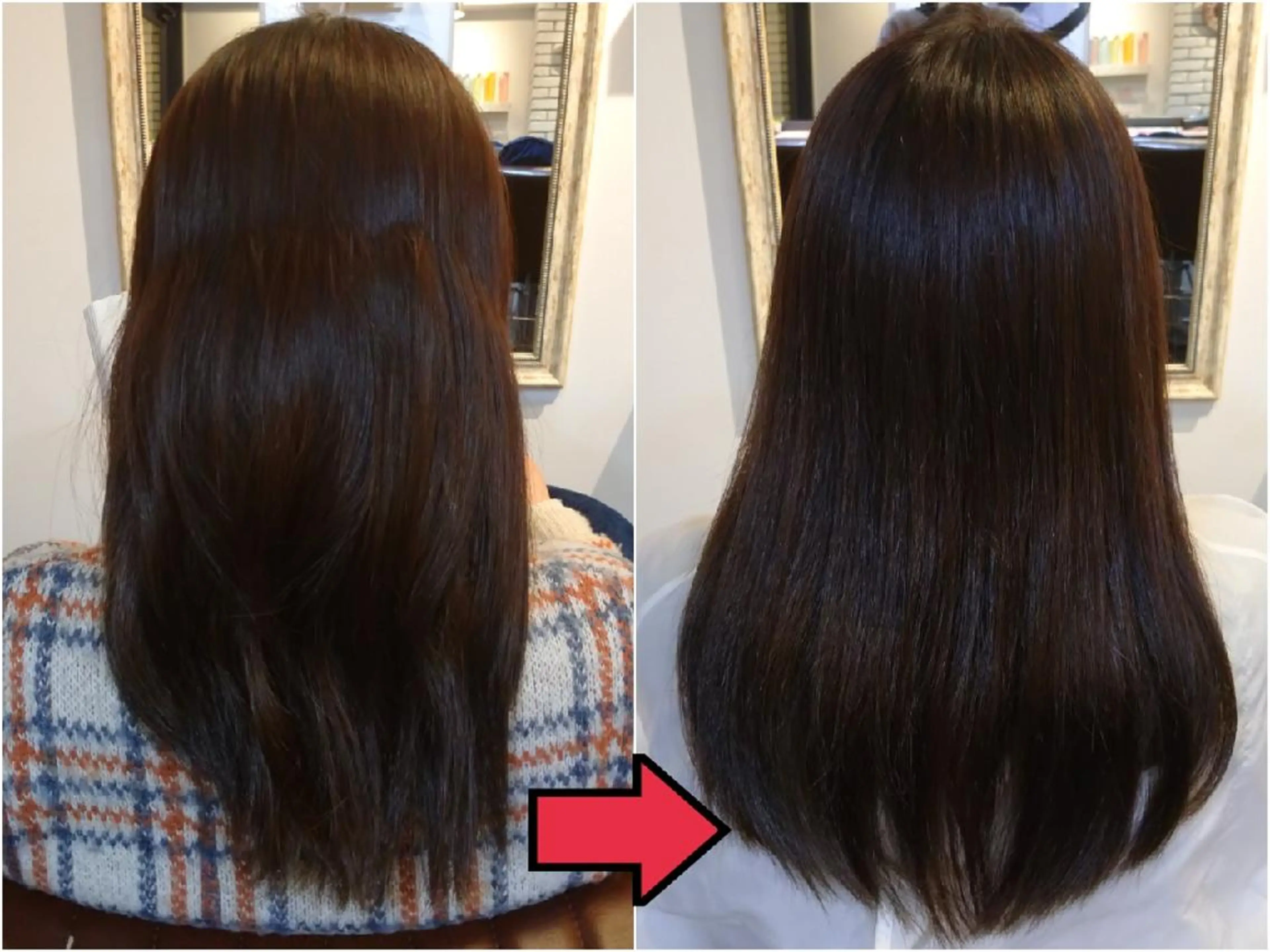 セミロング カラー トリートメント youres  hair  髪質改善トリートメント&ヘッドスパ新宿三丁目店所属・髪質改善 芝井千晶のヘアスタイル