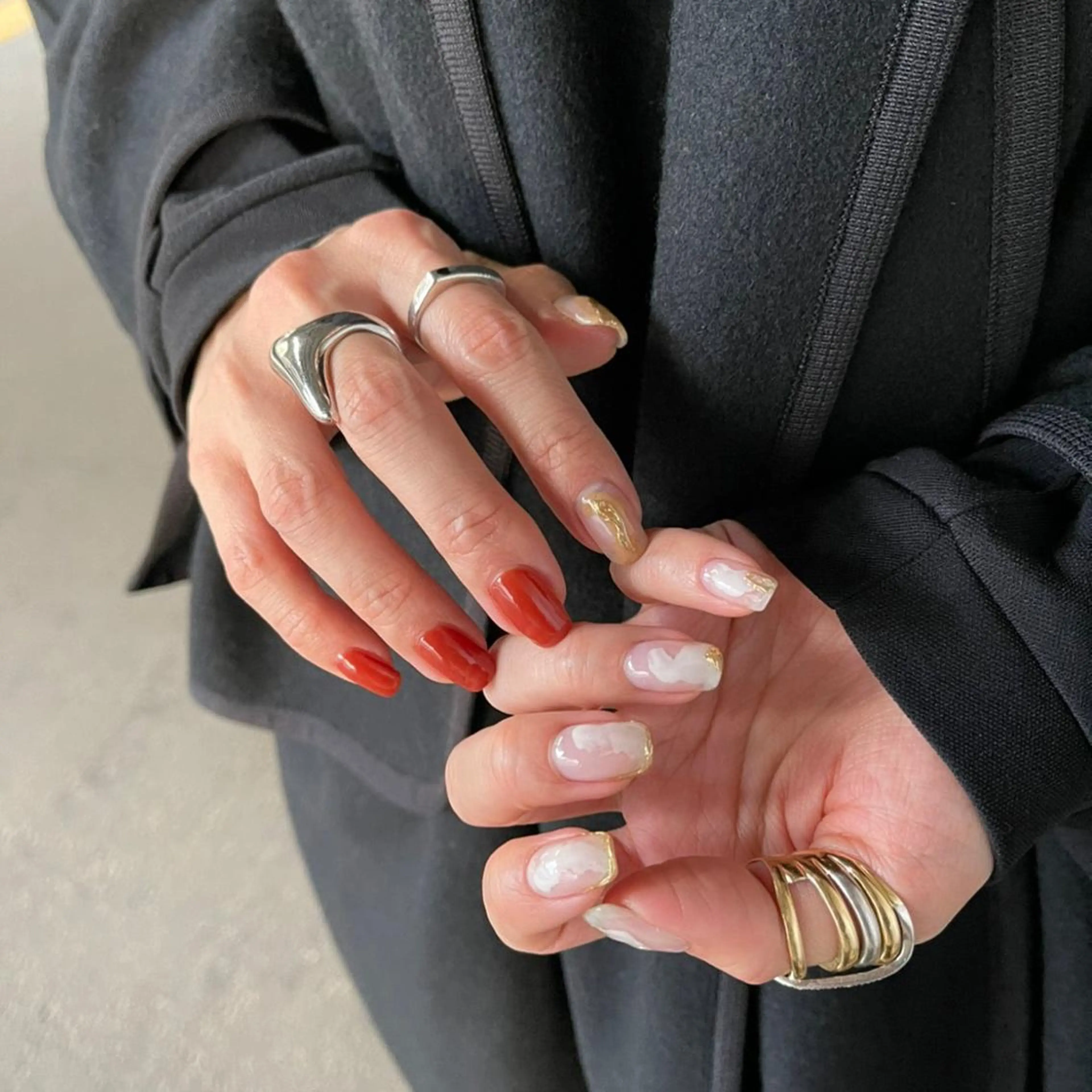 ネイル ハンドネイル フットネイル kiii.__ ✴︎*のネイルデザイン