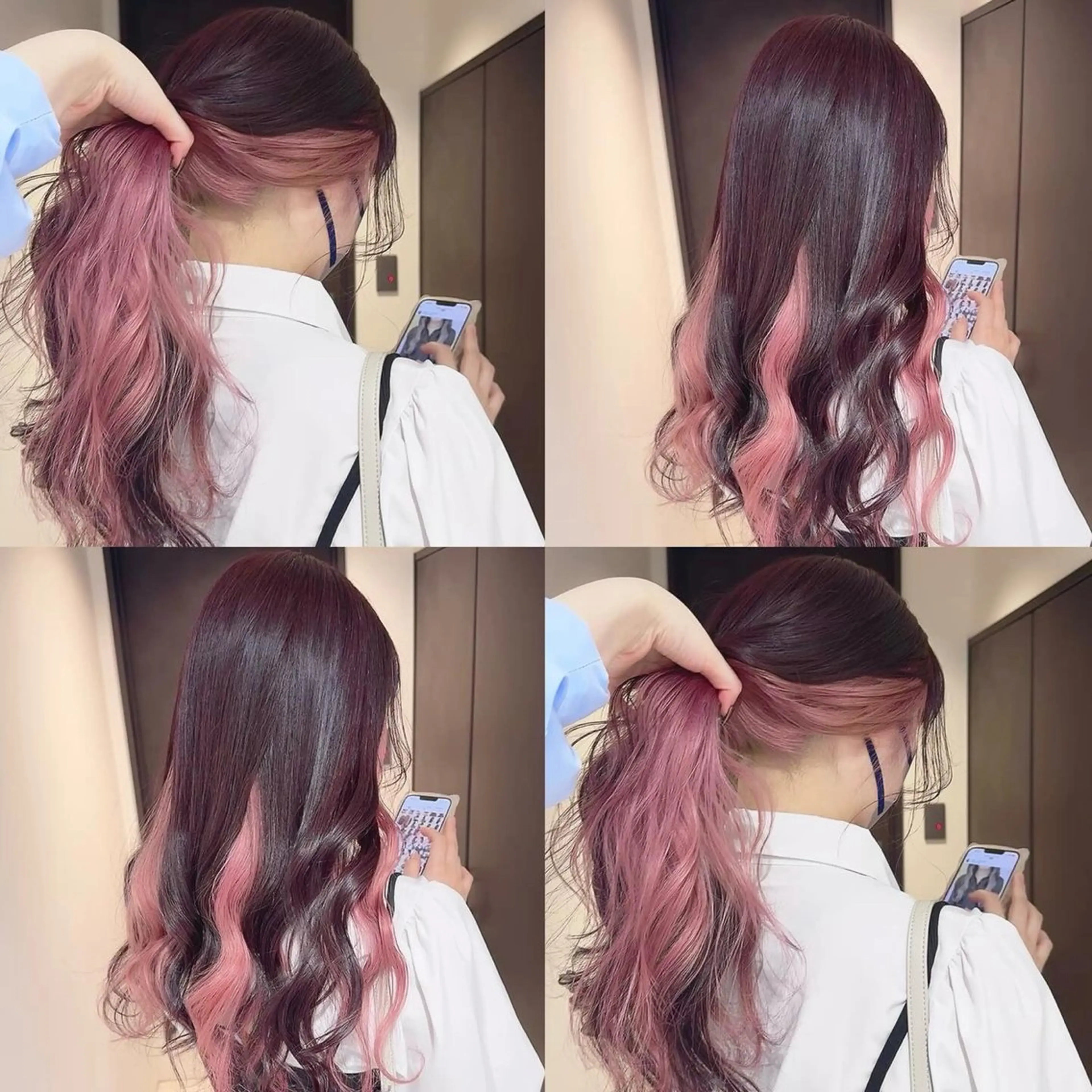 カラー ヘアカラー トリートメント 渋谷:インナーカラー ／🍒エリカ🍒のヘアスタイル