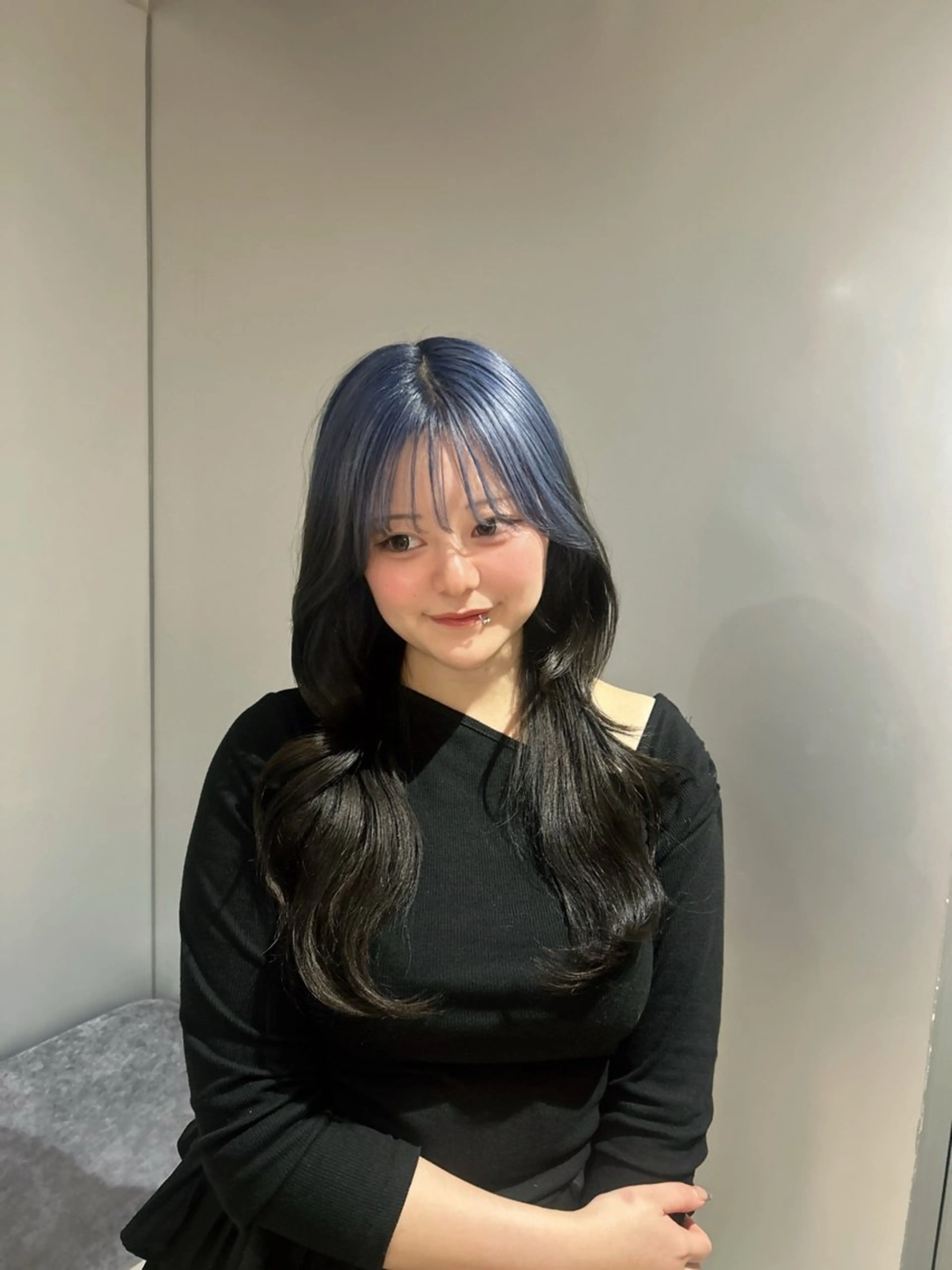 セミロング カラー カット ヘアカラー トリートメント 大人可愛い韓国ヘア きららのヘアスタイル