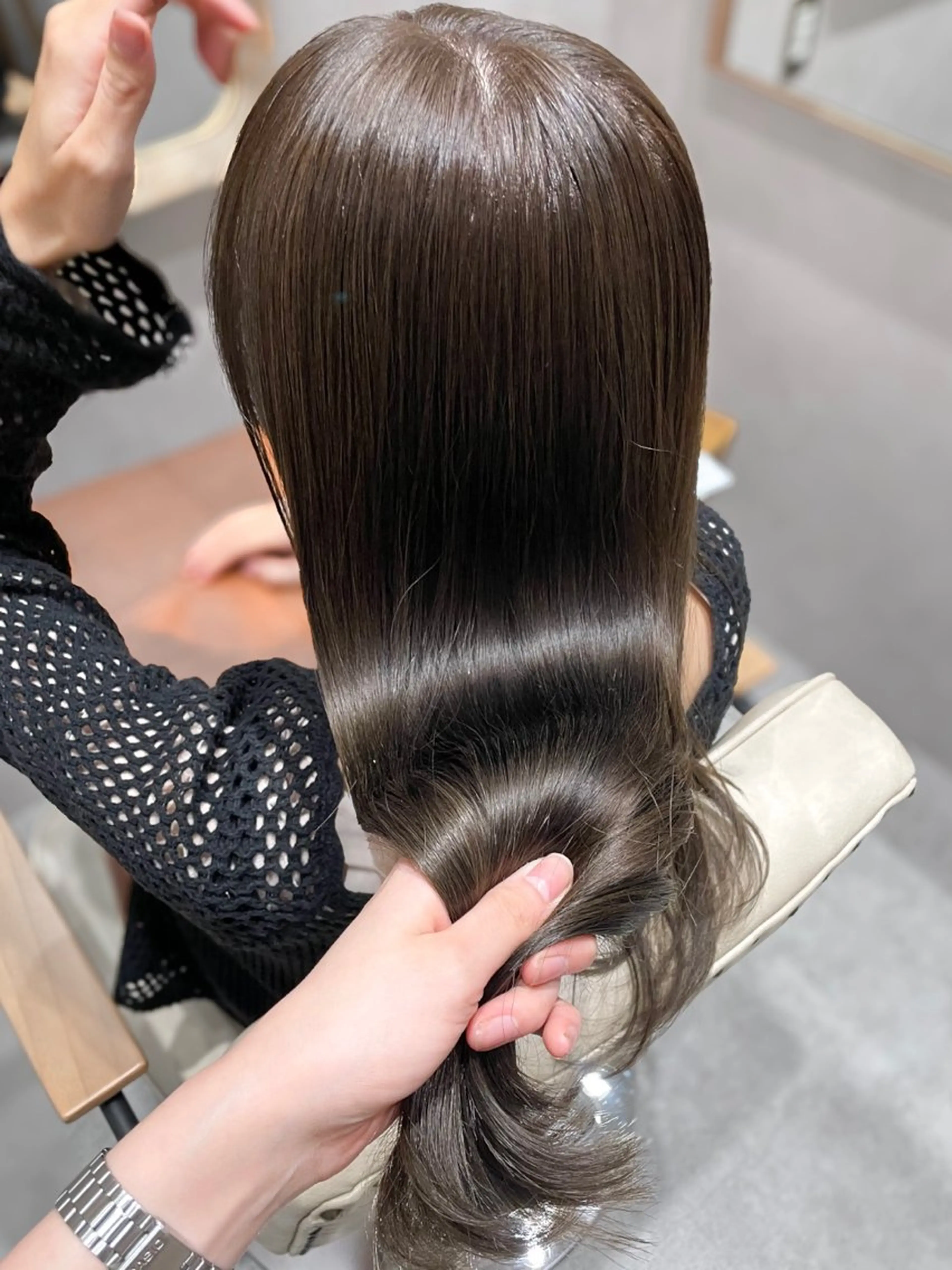 【care】🫧カット+カラー+髪質改善トリートメント+頭身浴ヘッドスパの写真