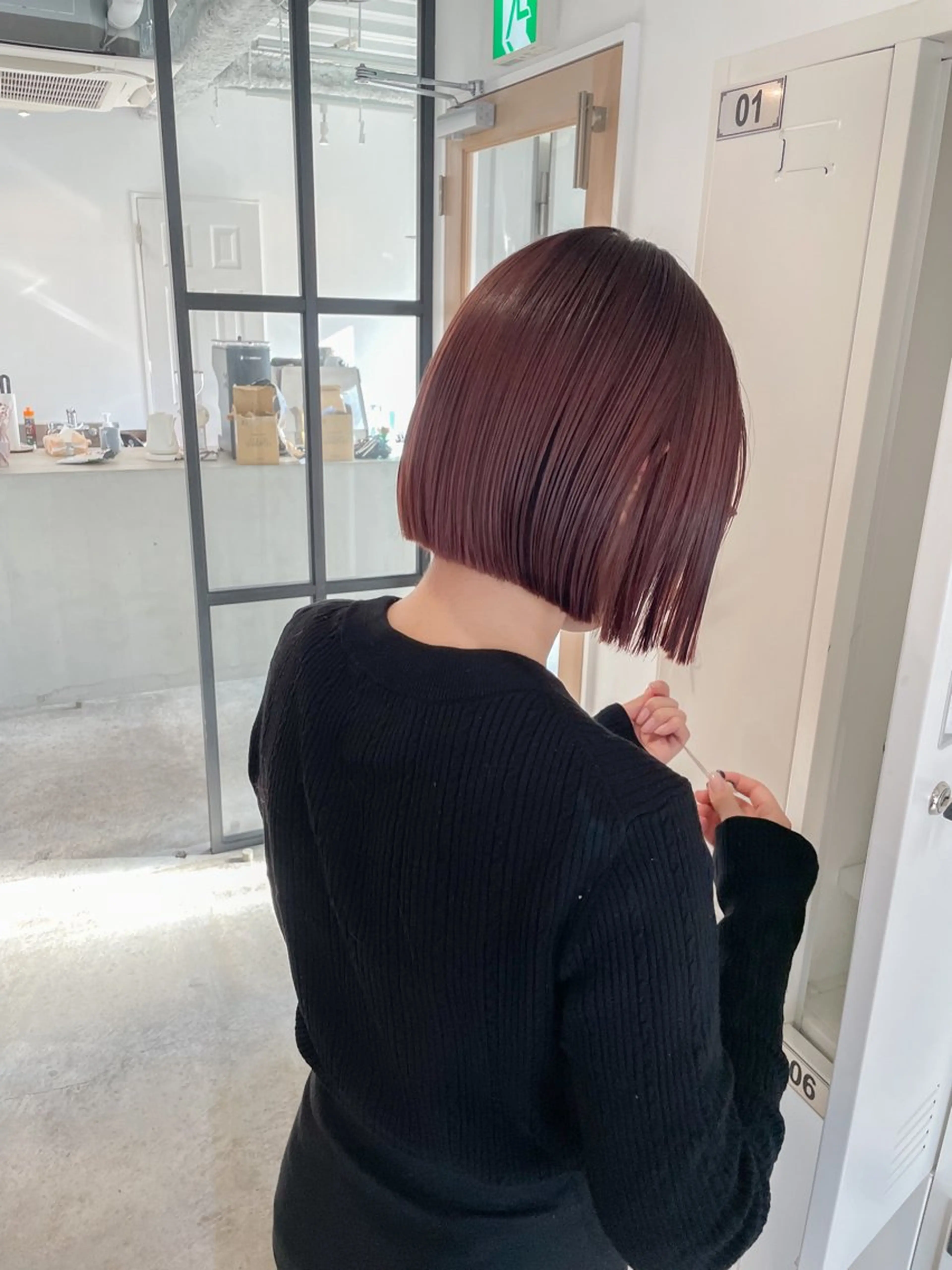 ショート カラー ベージュカラー ブリーチ ブリーチなしカラー ピンクカラー ピンクベージュ カット ヘアカラー トリートメント Takuma Suzuki中目黒のヘアスタイル