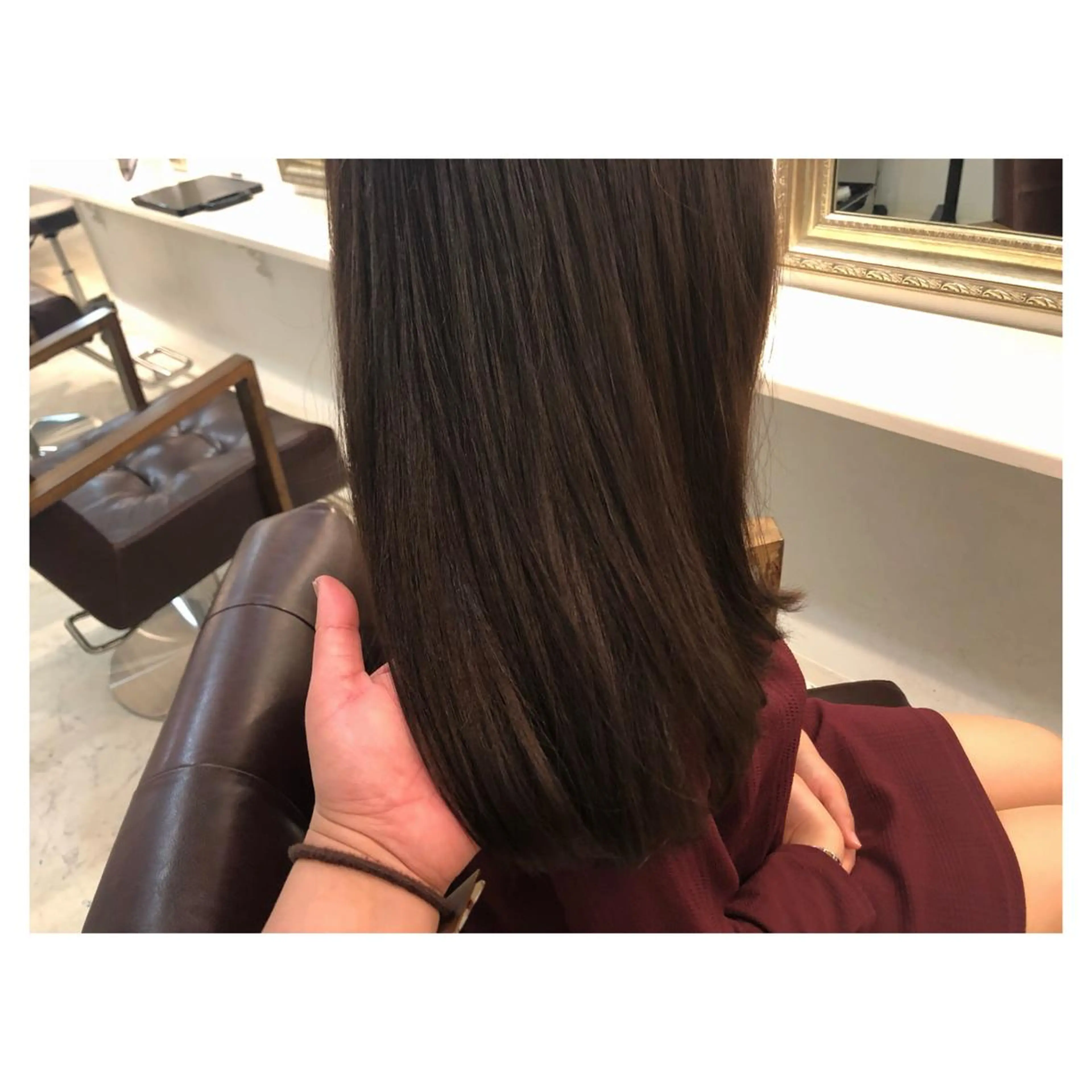 セミロング カラー メンズ ネイル マツエク・マツパ メンズブリーチ ブリーチ ブリーチなしカラー 赤色 🤍中野 レオ🤍のヘアスタイル