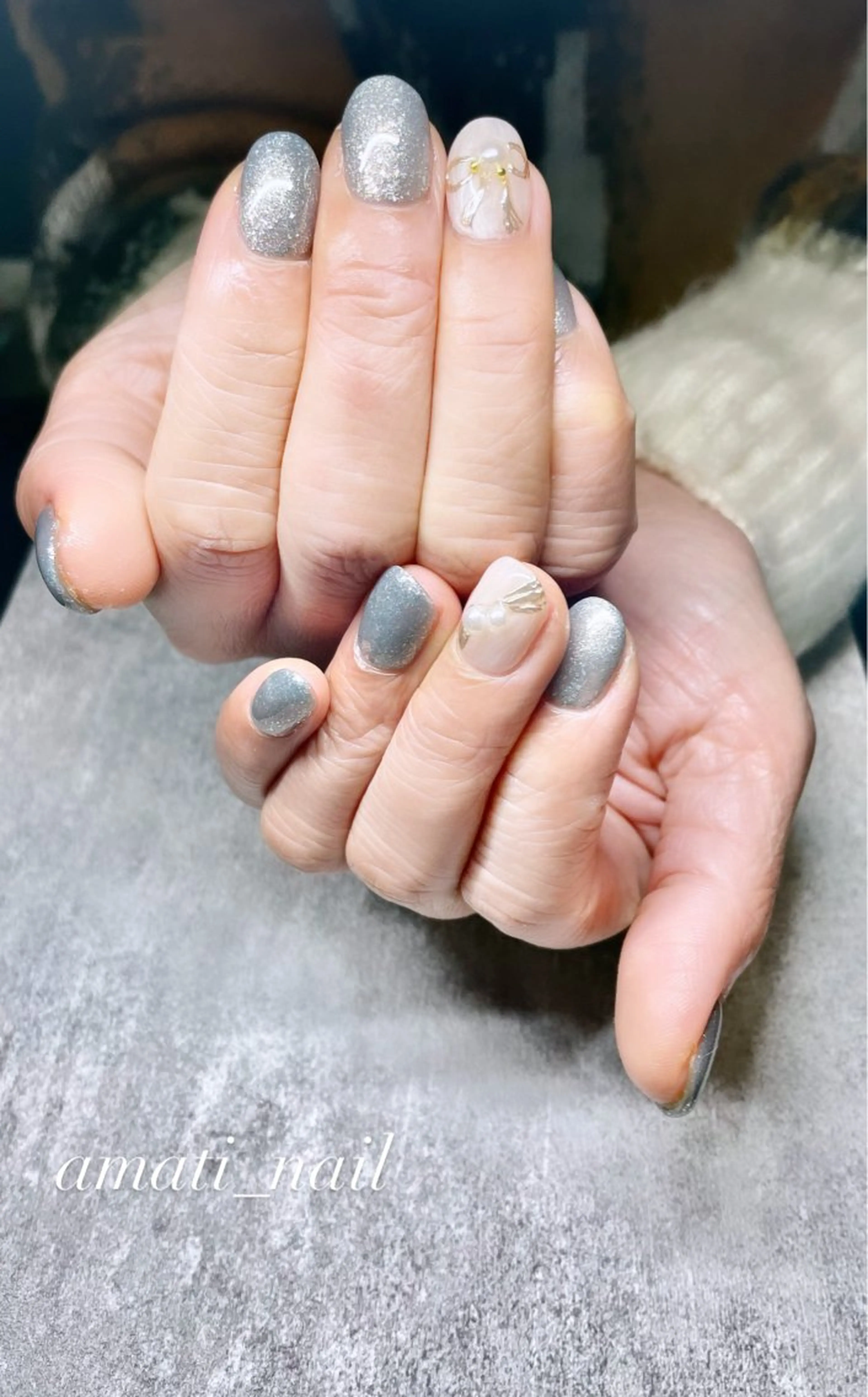 ネイル フットネイル ジェルネイル マグネットネイル ミラーネイル ニュアンスネイル ハンドネイル amati_nail TAKAKOのネイルデザイン