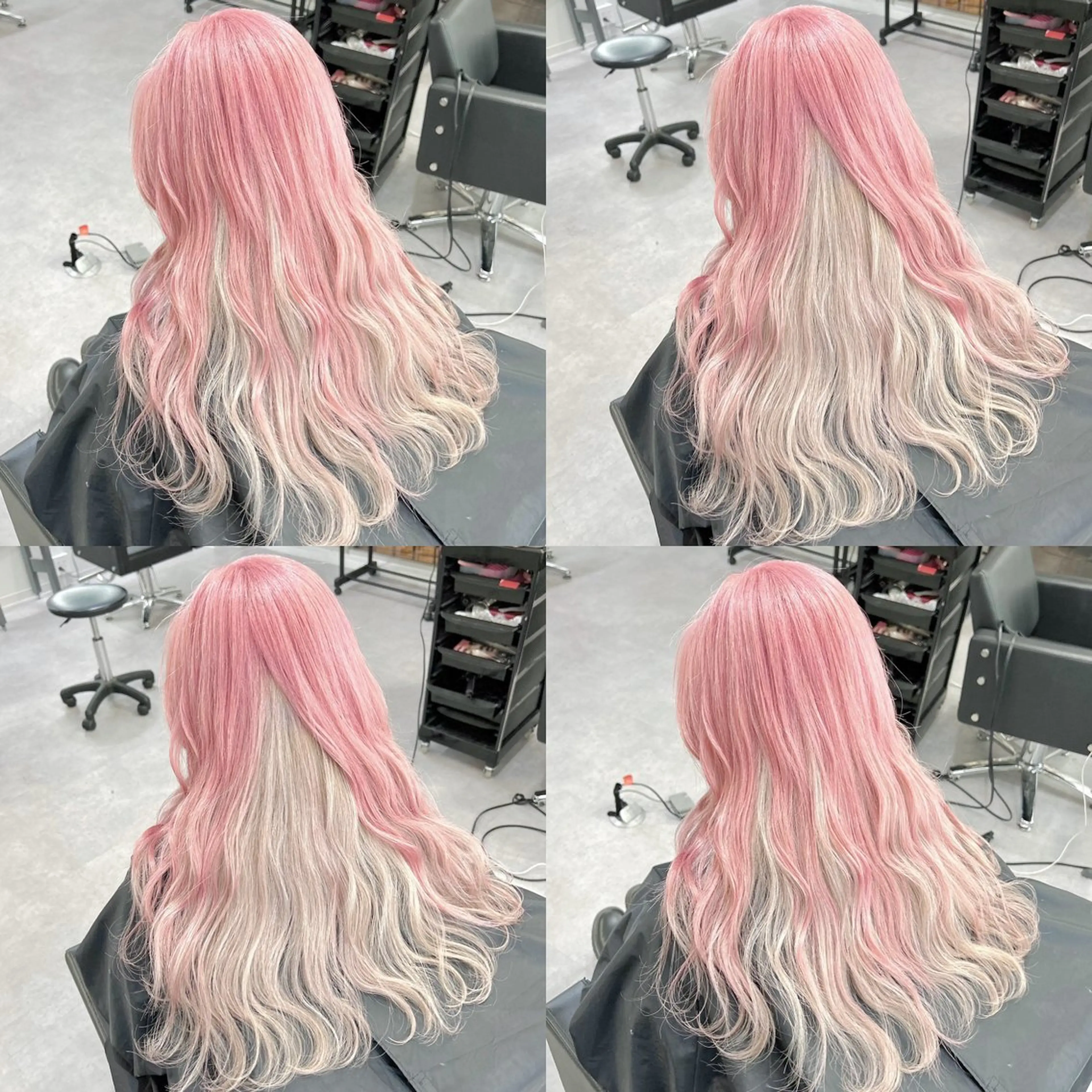 ロング カラー ピンクカラー ヘアカラー Cielro所属・エクステ ♡ 篠田 梓のヘアスタイル