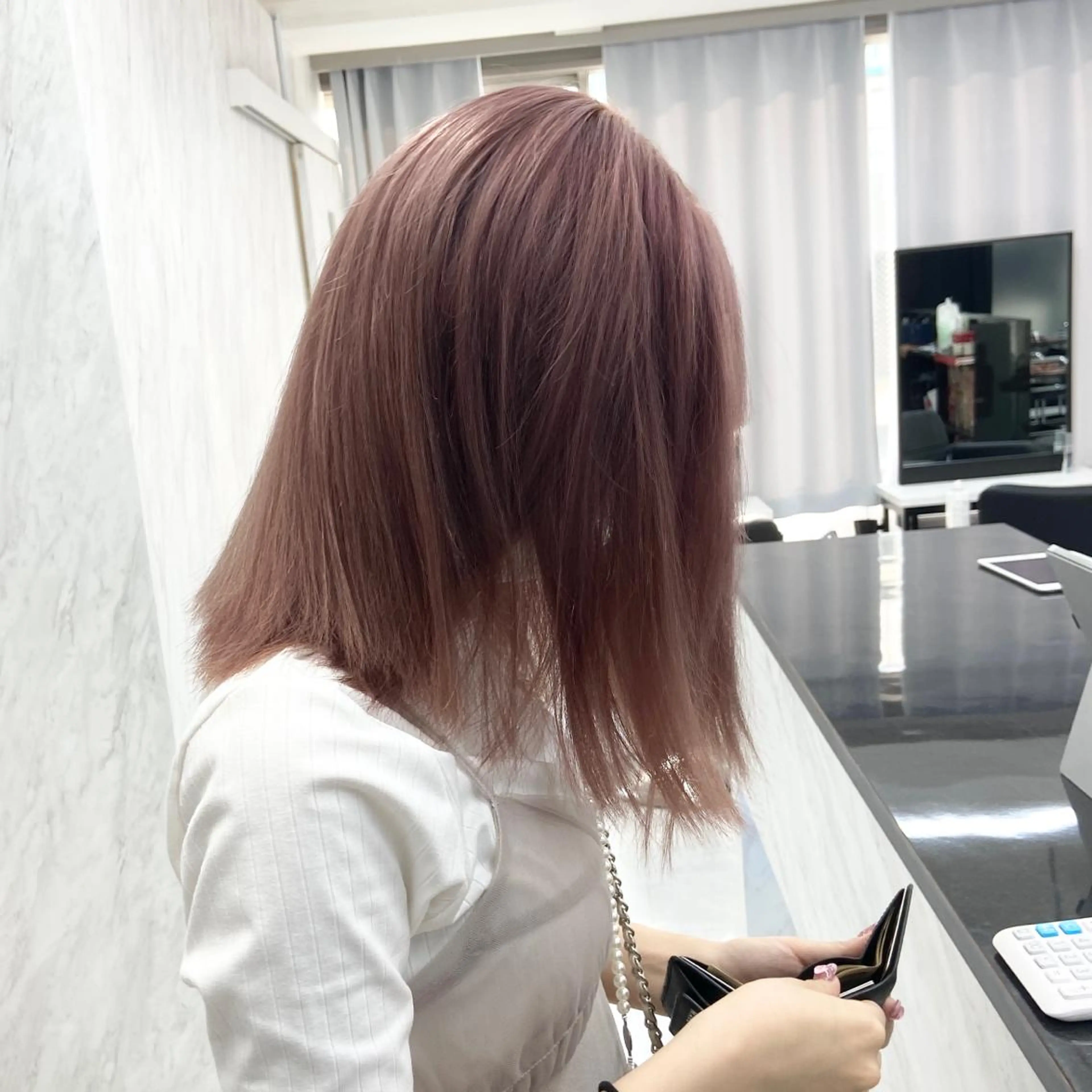 ミディアム カラー ハイトーンカラー ヘアカラー トリートメント ミルボンAujua認定サロン Ria  OSAKA 梅田所属・メンズ、エクステ特化 Ryuのヘアスタイル