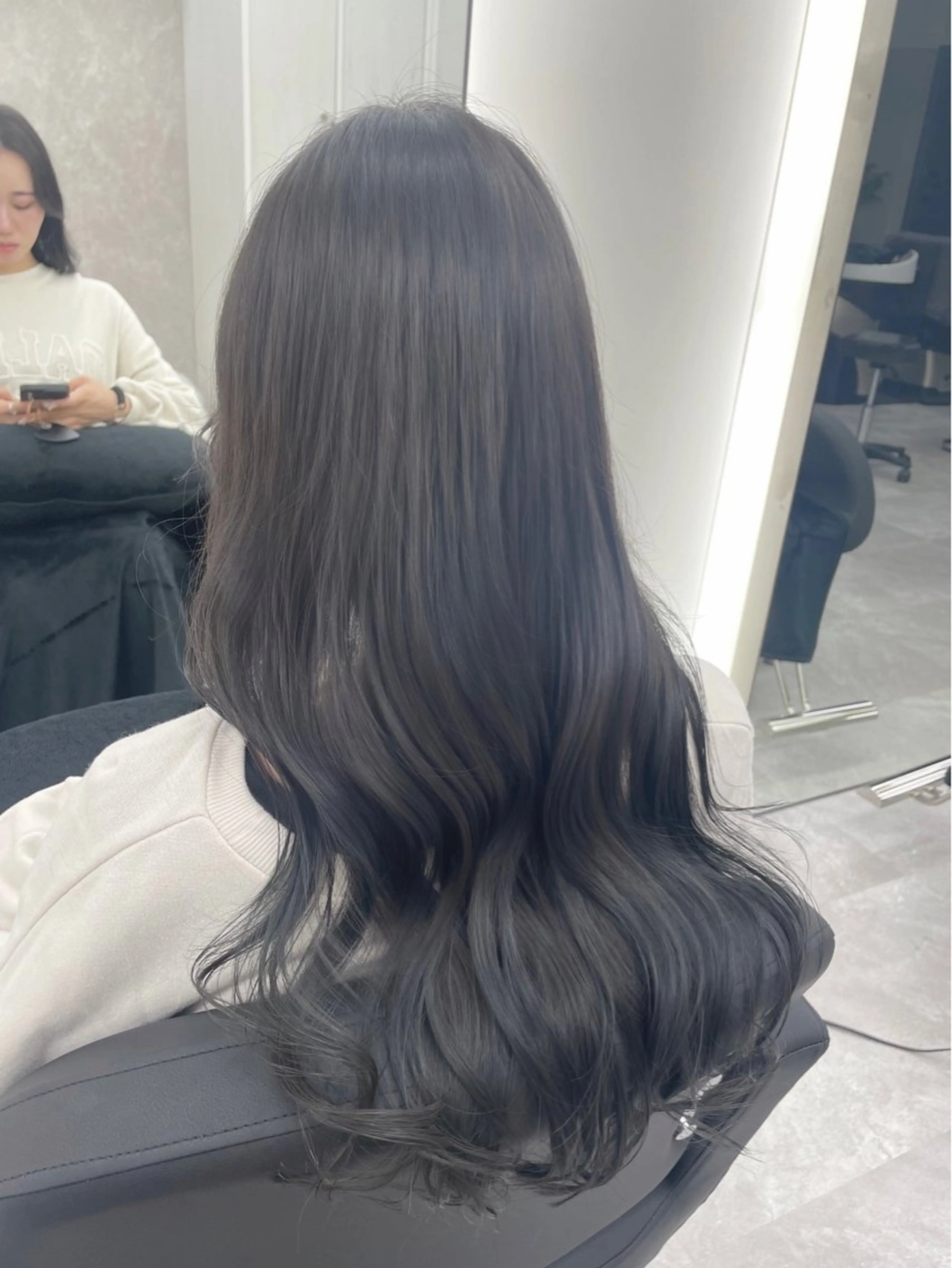 ロング カラー 髪質改善/赤み消し ブリーチなし心斎橋のヘアスタイル