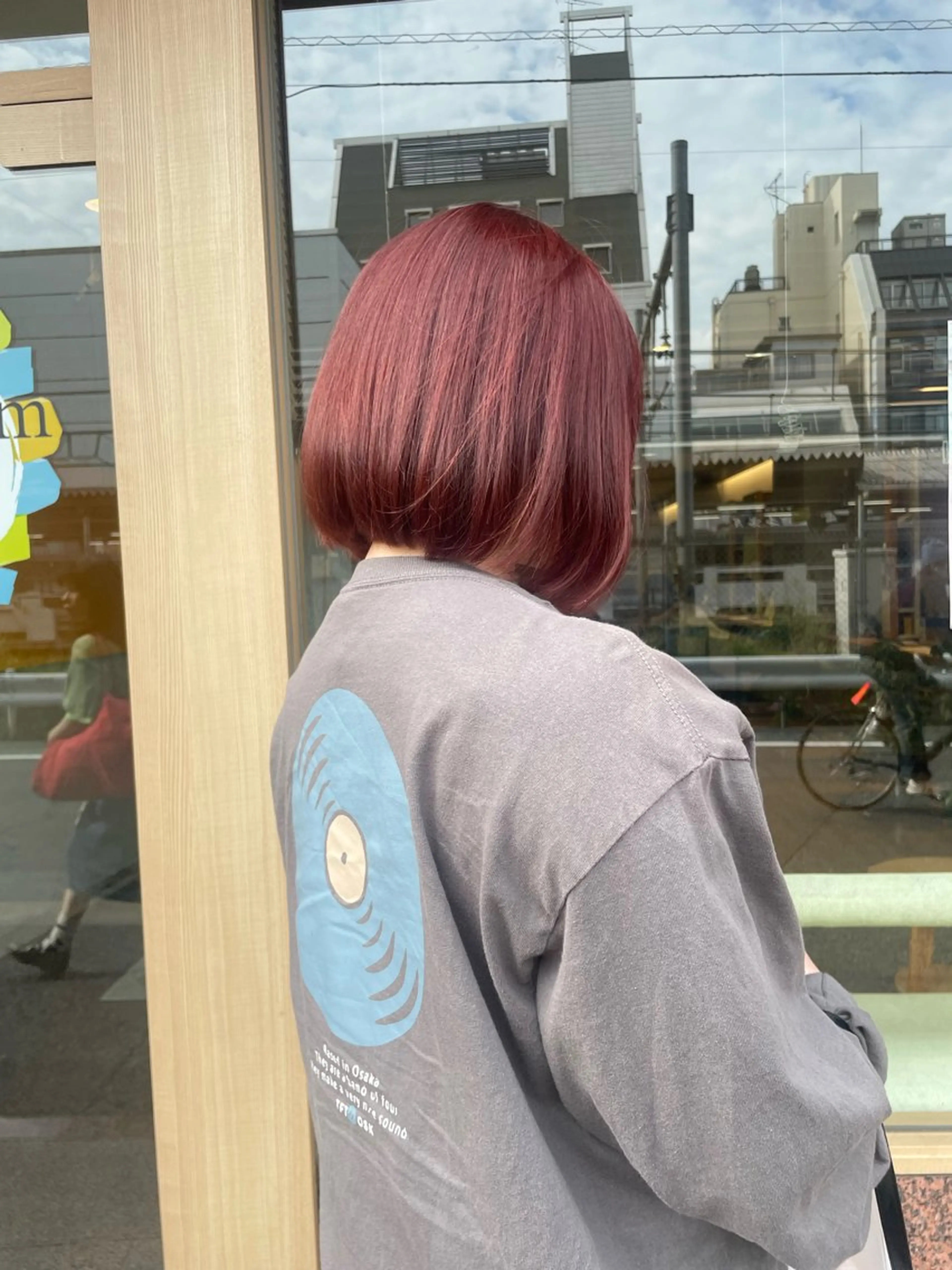 ショート カラー ブリーチ ブリーチなしカラー レッドカラー 髪質改善/Bloss om🌷高橋沙衣のヘアスタイル