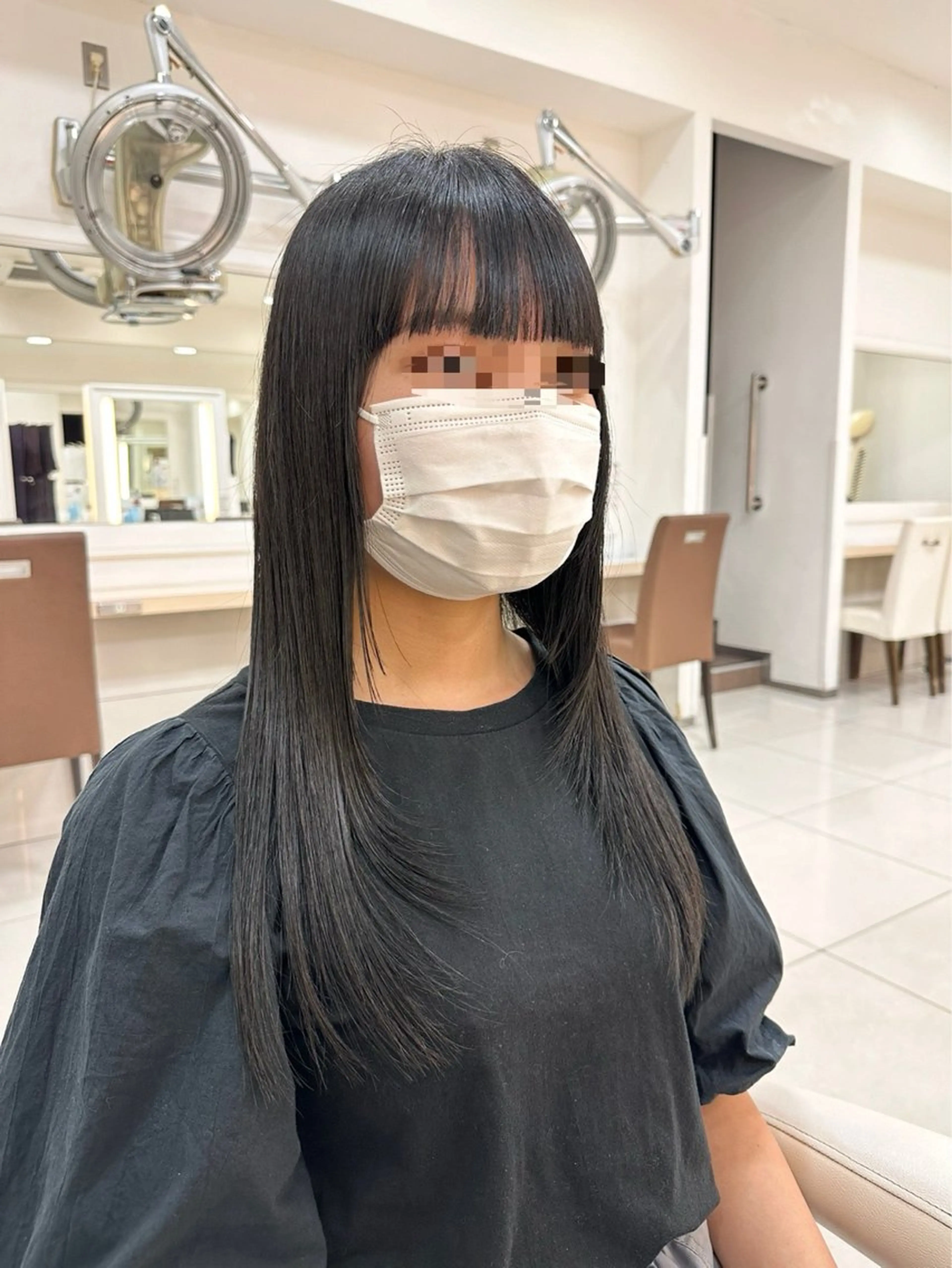 ロング カラー 透明感カラー 顔周りカット レイヤーカット 伊佐 愛のヘアスタイル
