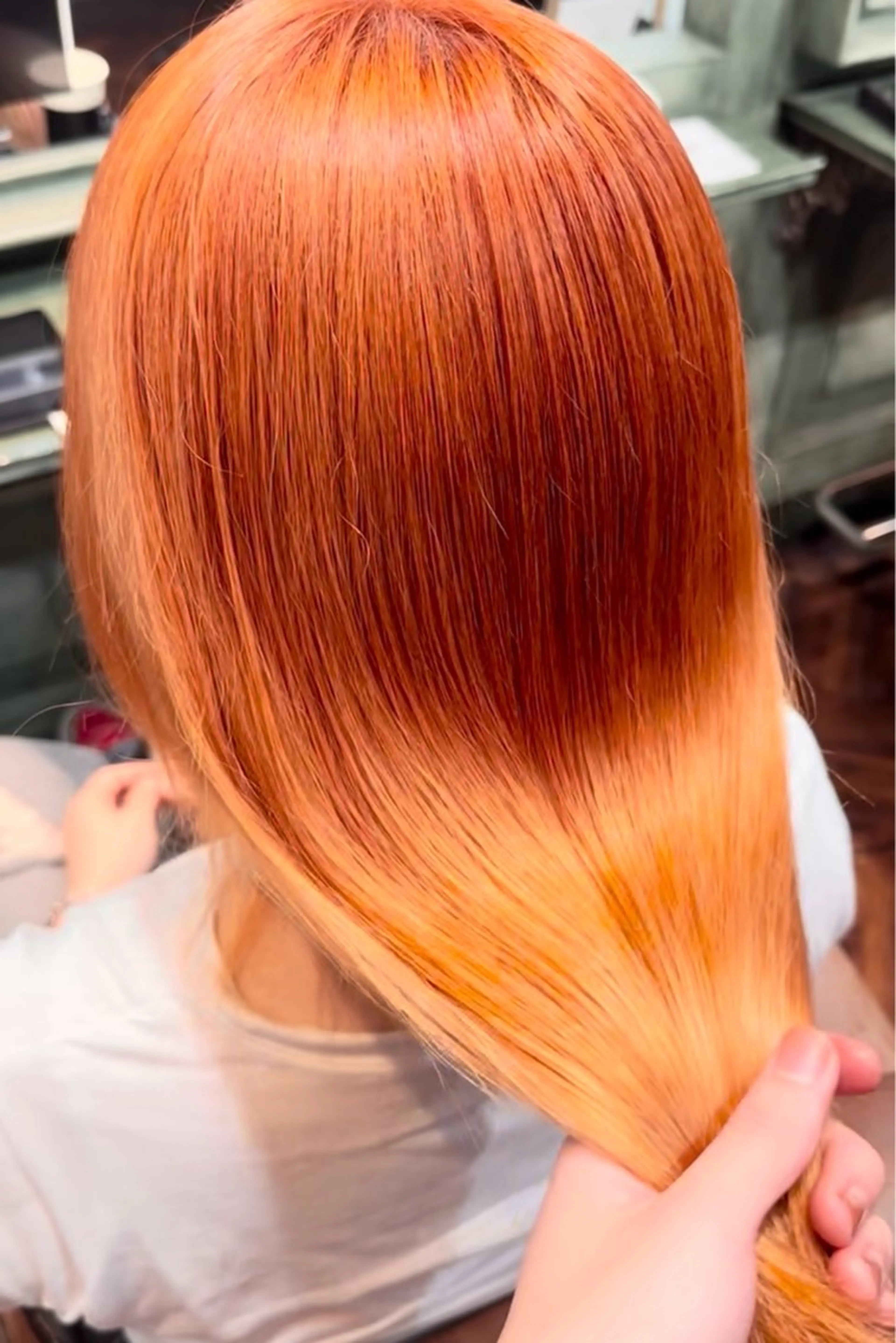 セミロング カット ヘアカラー トリートメント Monan 新宿所属・ケイジ✨透明感 /艶カラー✨のヘアスタイル