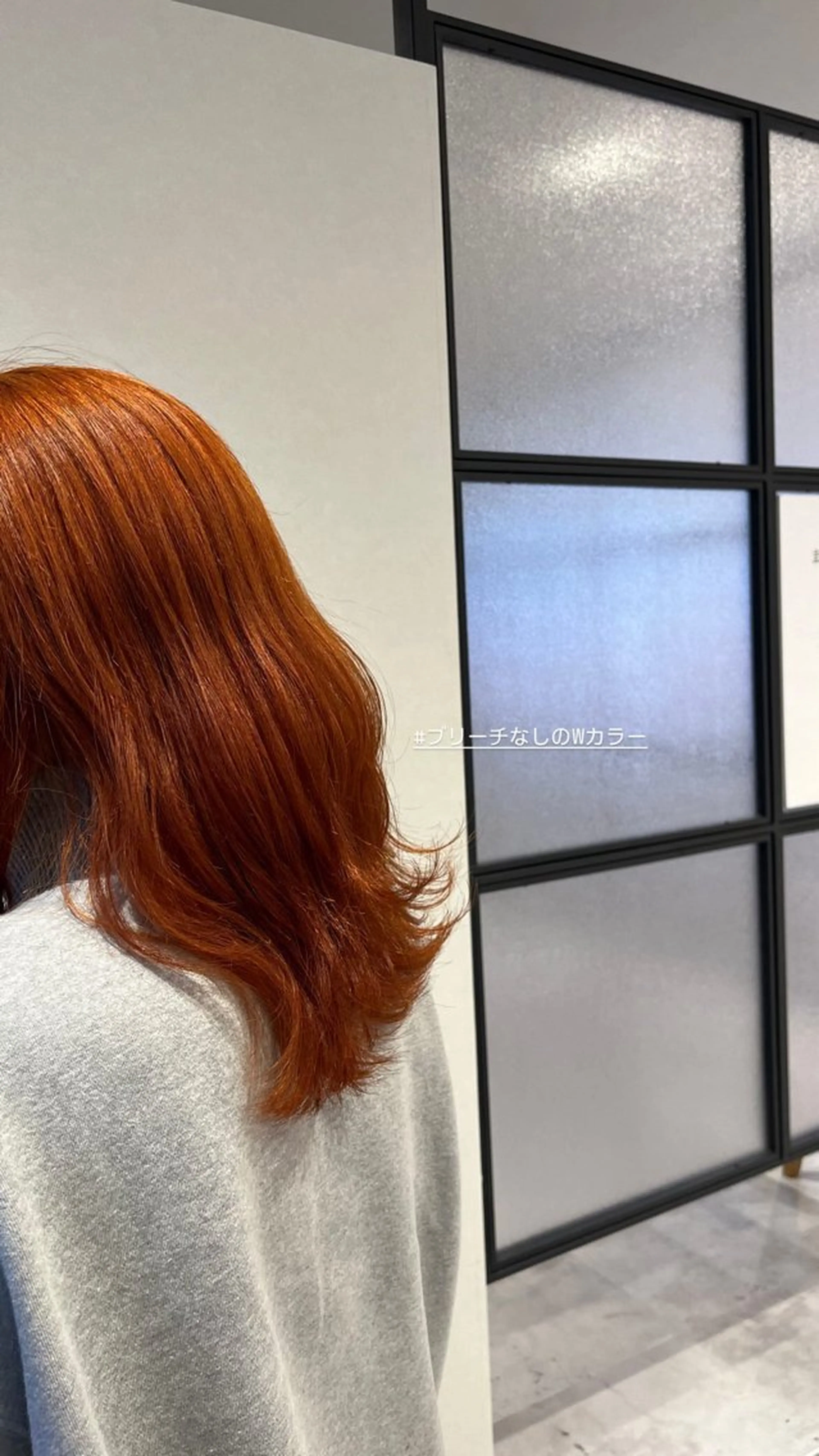 セミロング 透け感カラー asukaのヘアスタイル