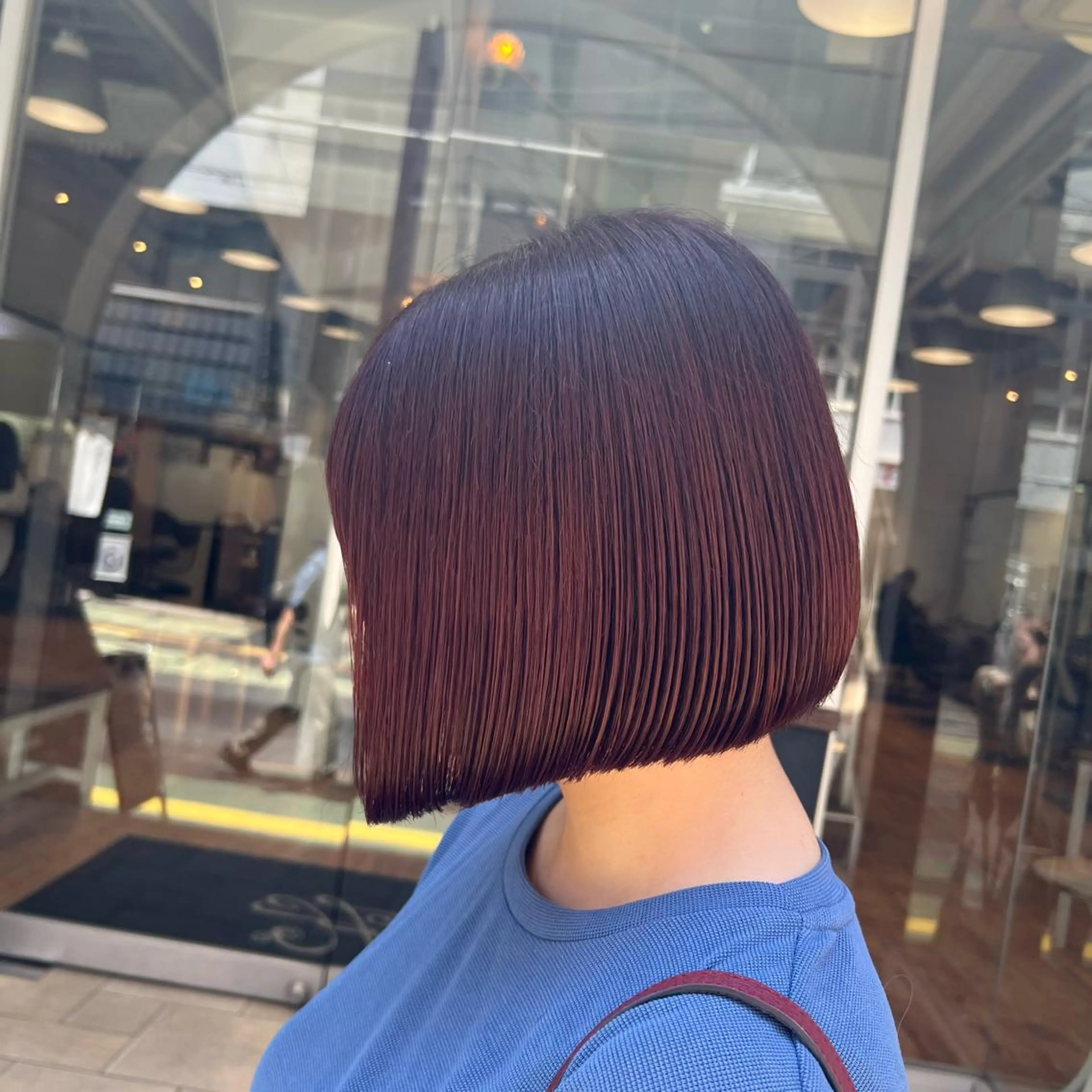 カラー レッドカラー ヘアカラー トリートメント インナーカラー♡ Nanakoのヘアスタイル