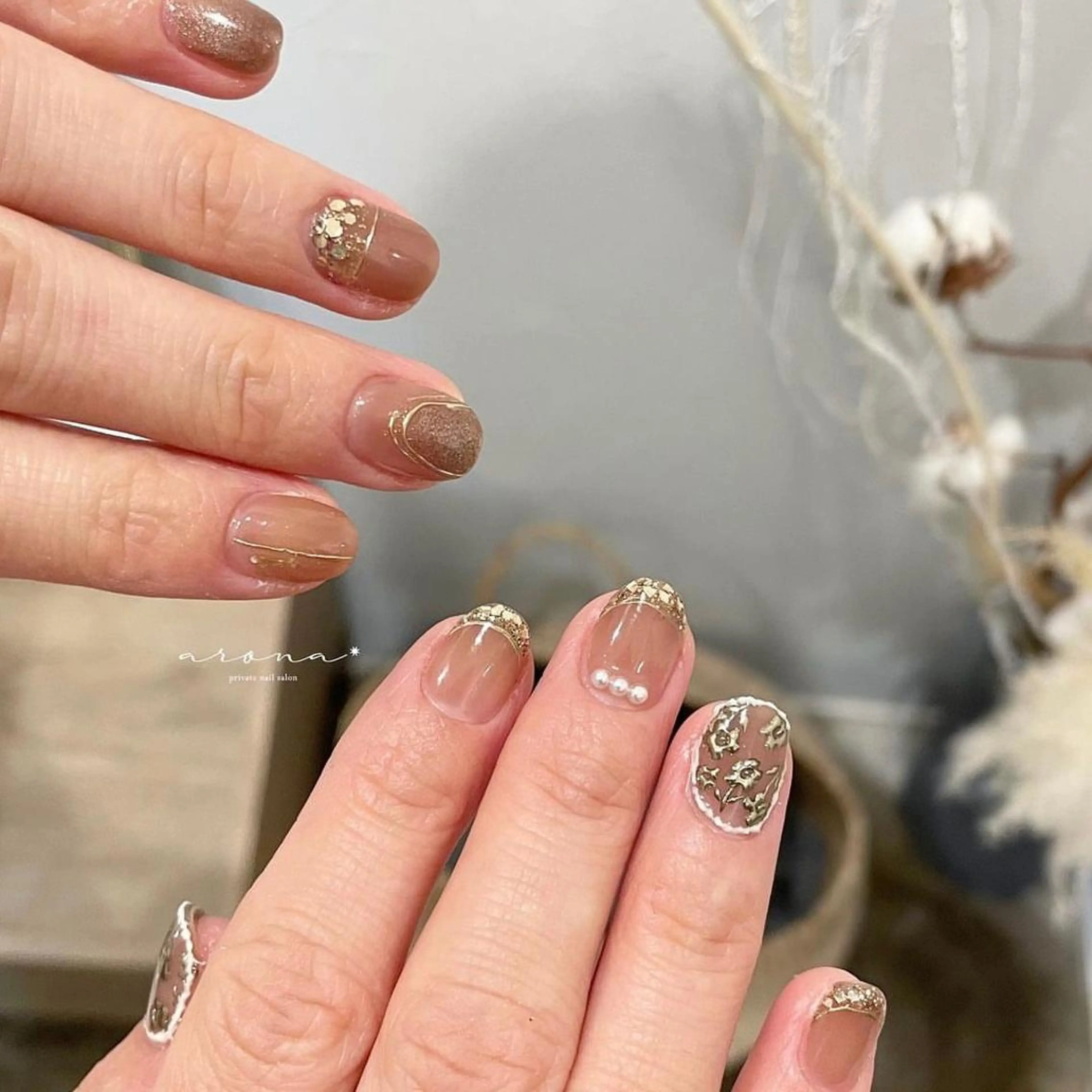 ネイル アートネイル ハンドネイル nail salon ✷aronaのネイルデザイン