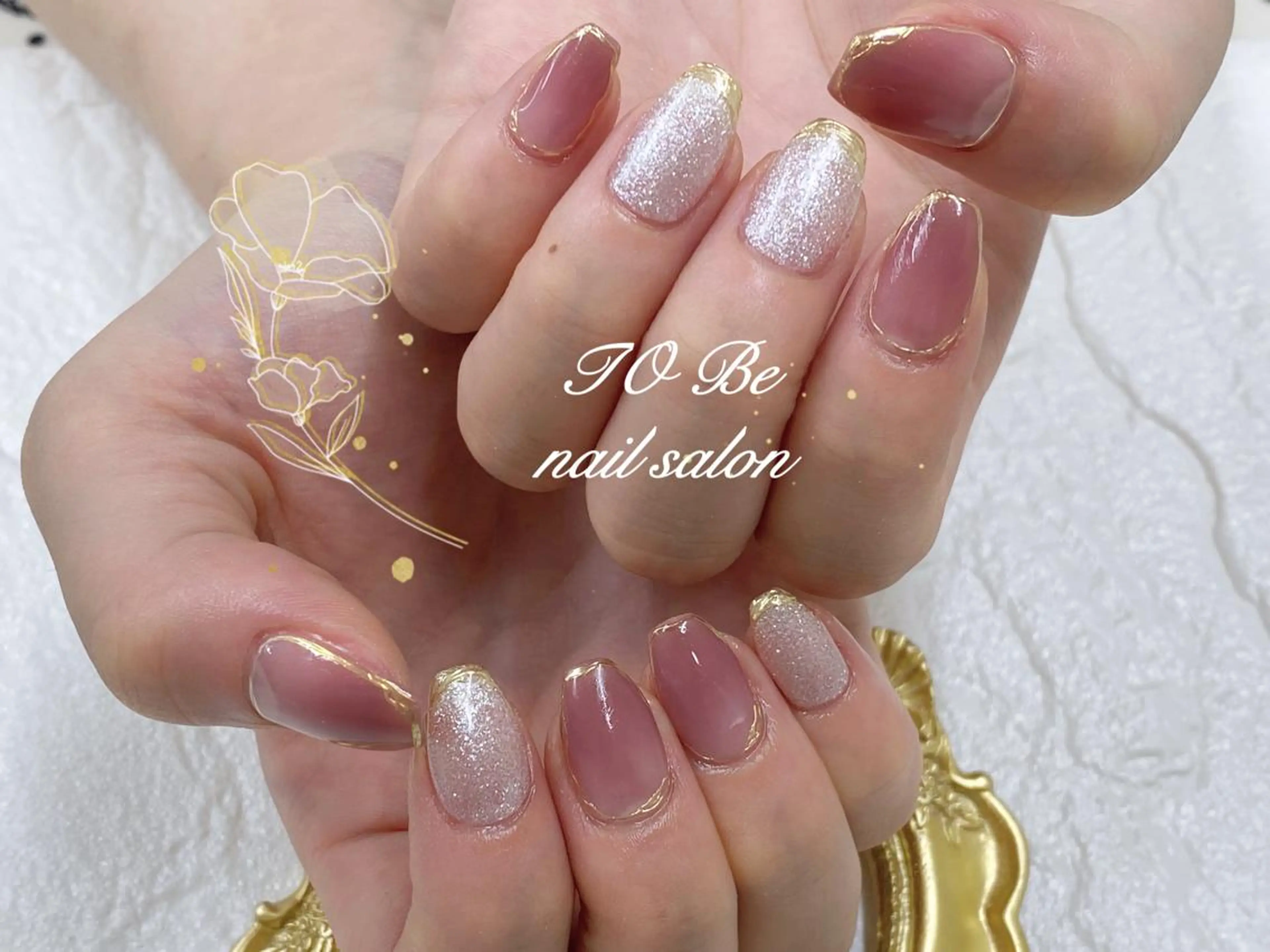 セミロング ネイル ハンドネイル ハンドケア Nail Salon To Beのネイルデザイン