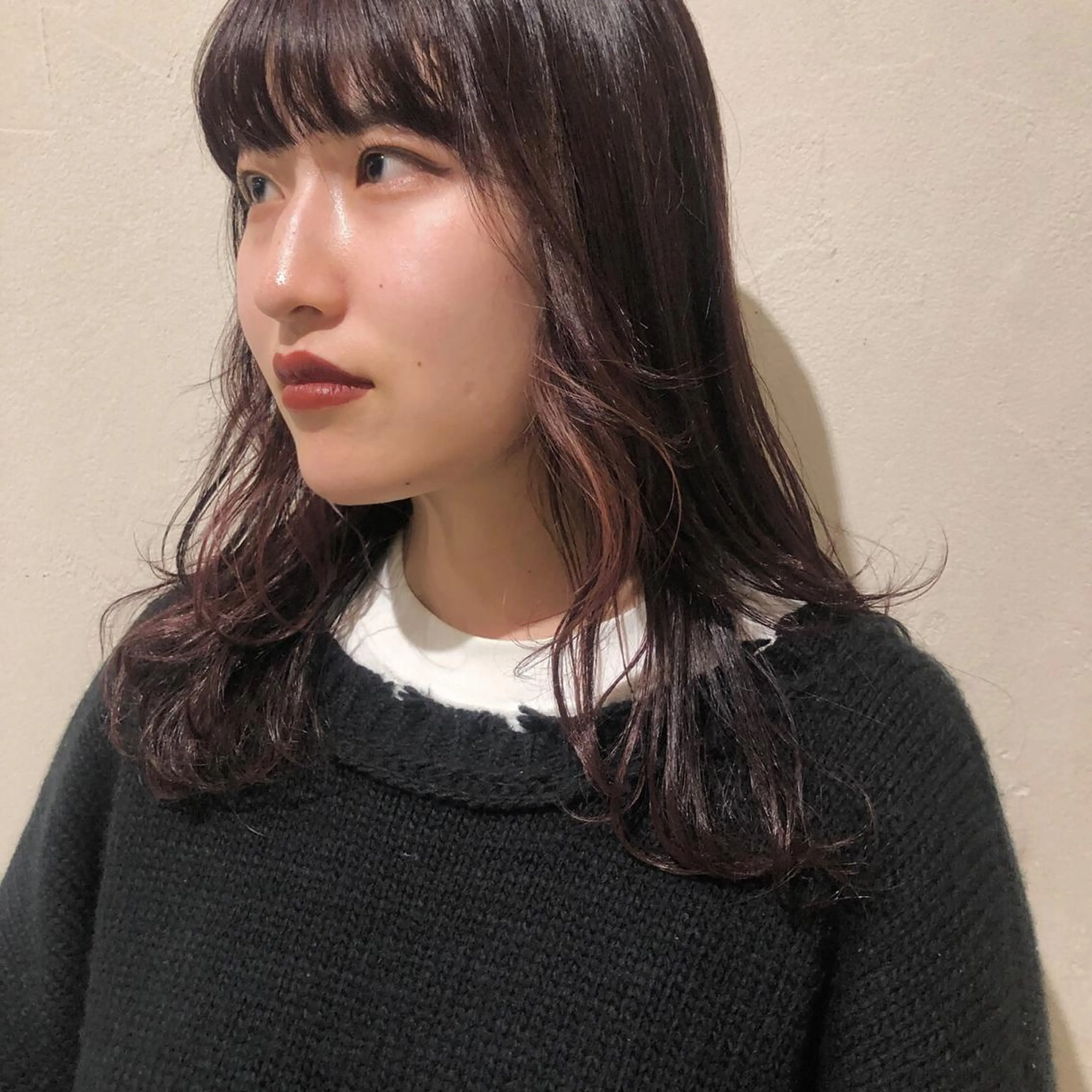 セミロング レイヤーカット/ 透明感カラーmikuのヘアスタイル