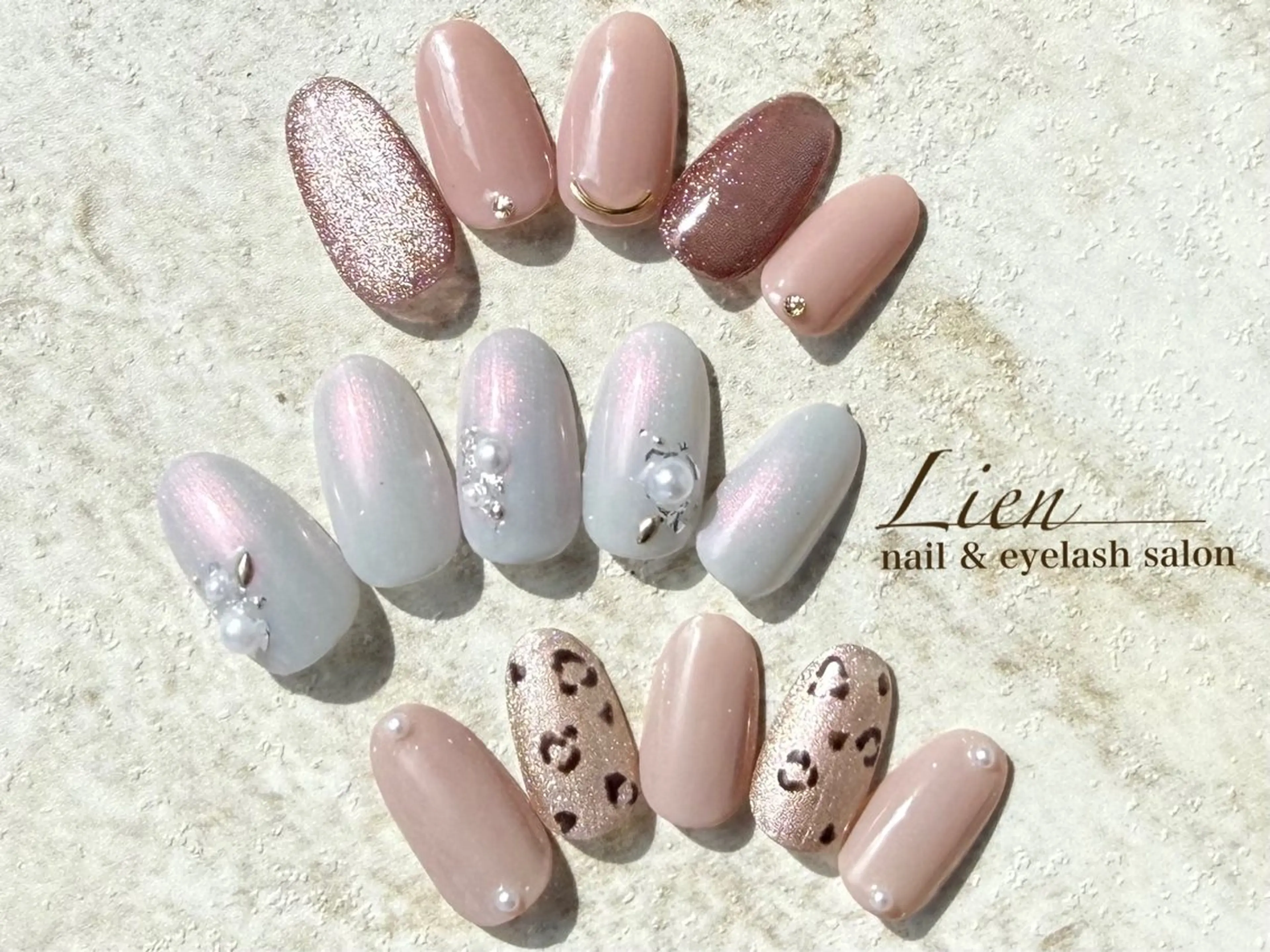 ネイル 長さ出し フットネイル フレンチネイル ジェルネイル ガラスフレンチ ハンドネイル Lien（リアン） 銀座駅6分のネイルデザイン