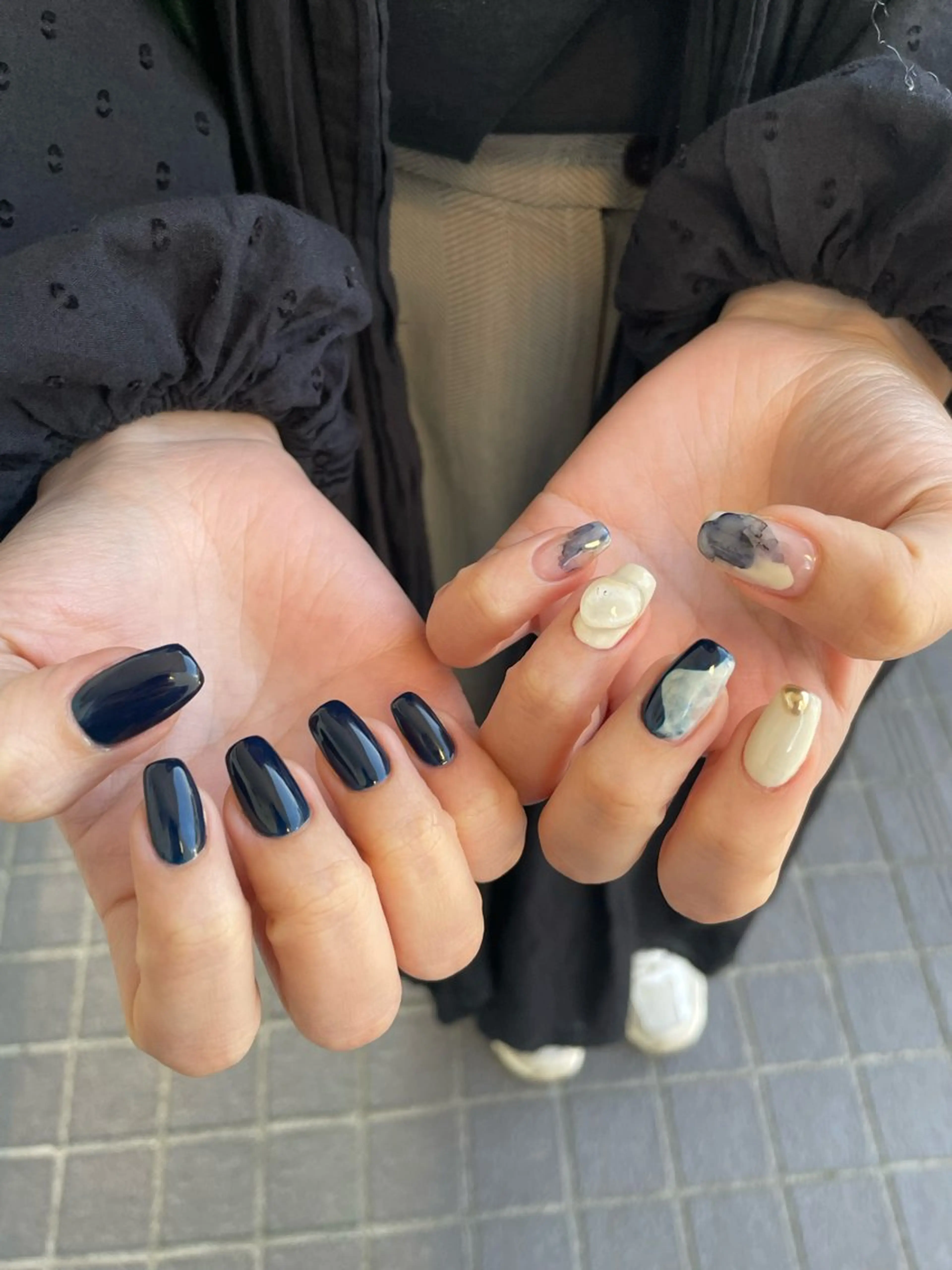 ネイル ニュアンスネイル ワンカラーネイル フットネイル from to所属・seika .のネイルデザイン